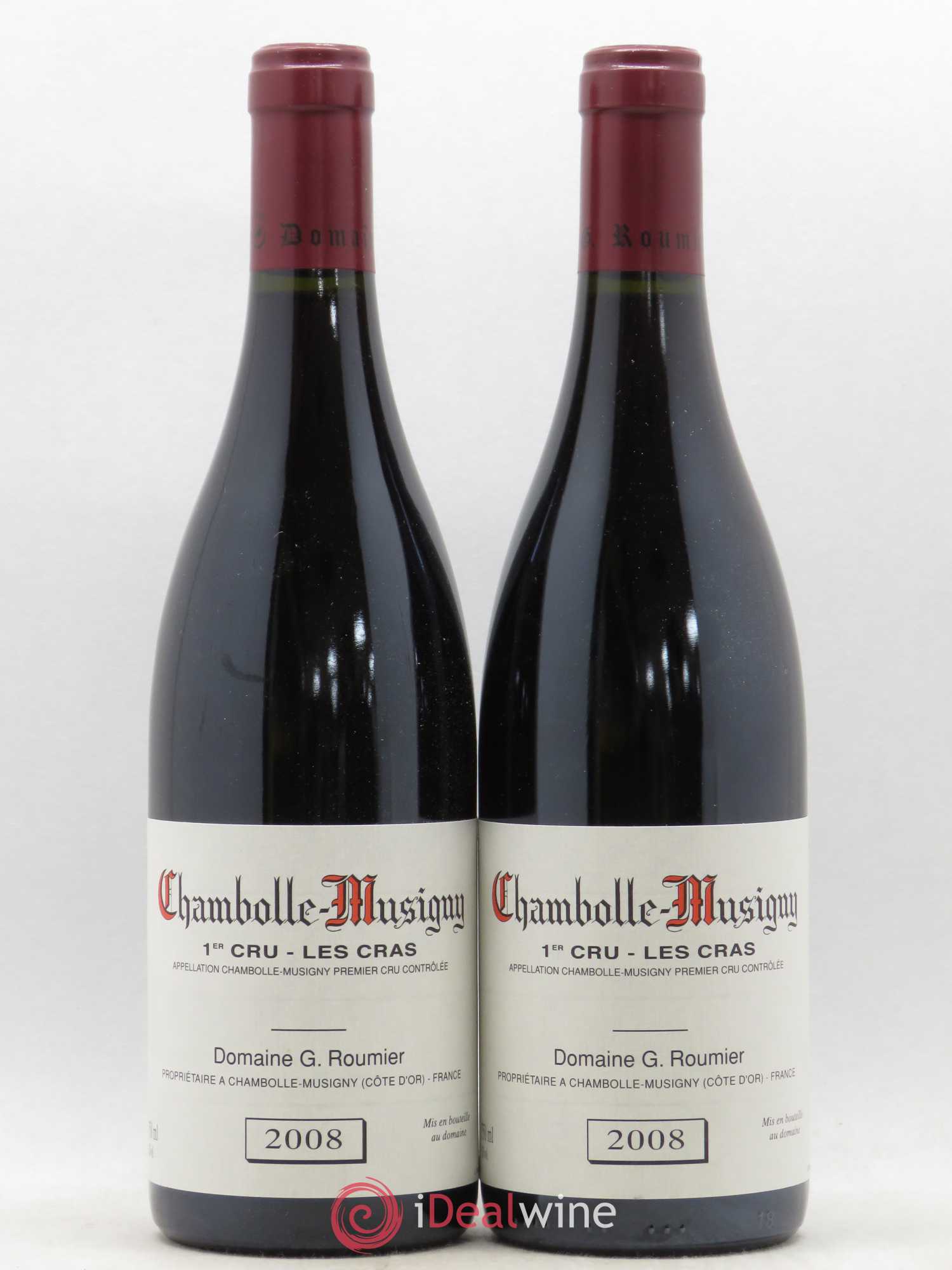Chambolle-Musigny 1er Cru Les Cras Georges Roumier (Domaine) 2008 - Lot de 2 bouteilles - 0