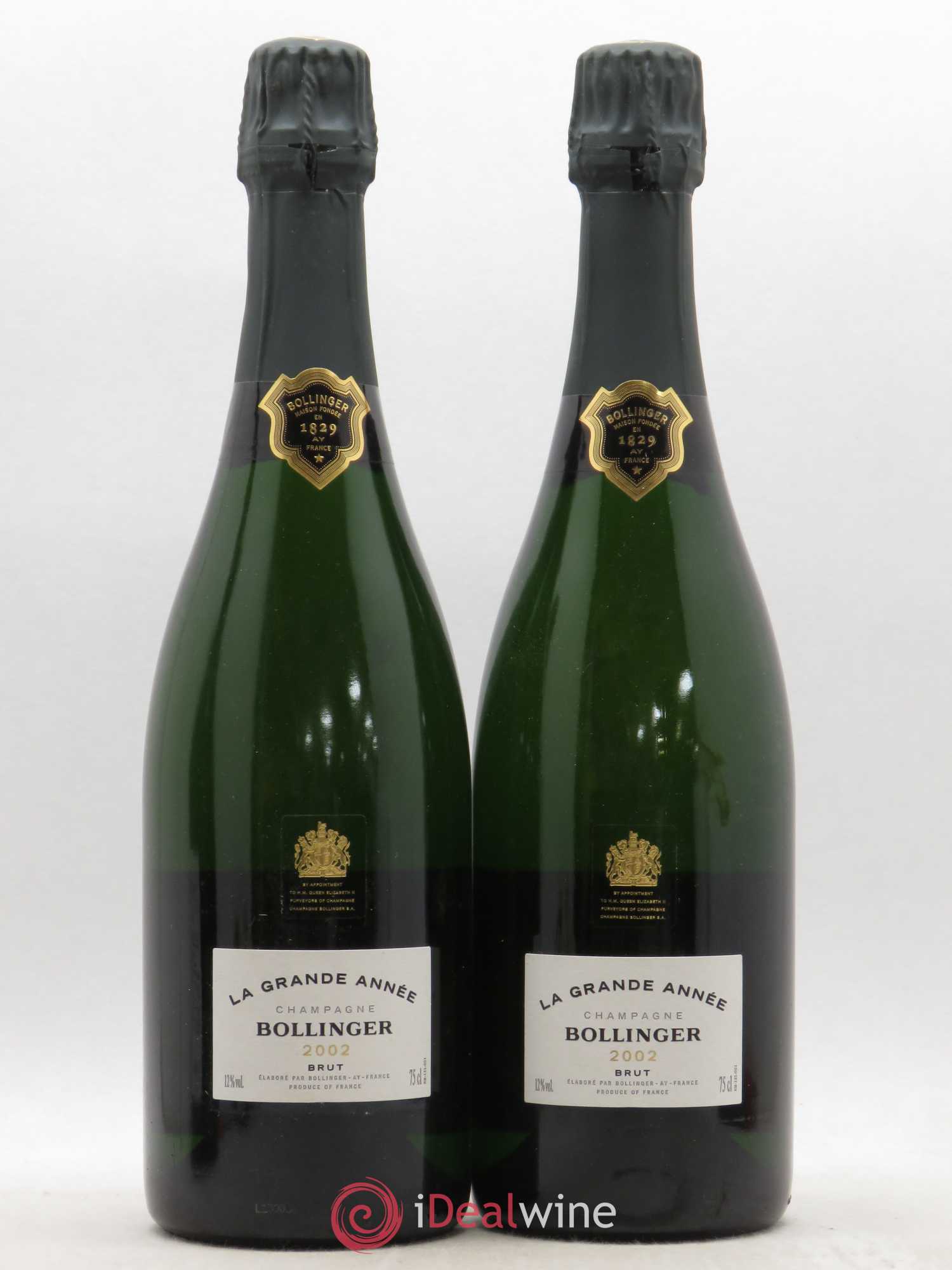La Grande Année Brut Bollinger 2002 - Lot de 2 bouteilles - 0