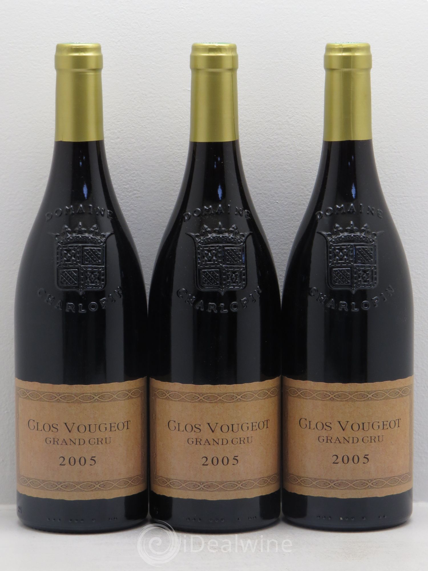Clos de Vougeot Grand Cru Charlopin-Parizot 2005 - Lot de 3 bouteilles - 0