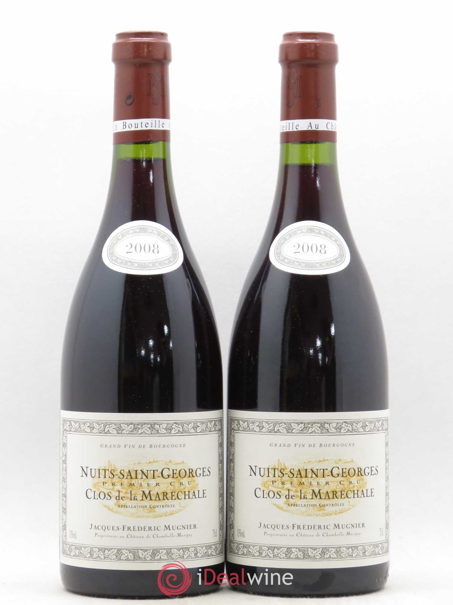 Nuits-Saint-Georges 1er Cru Clos de La Maréchale Jacques-Frédéric Mugnier 2008 - Lot de 2 bouteilles - 0