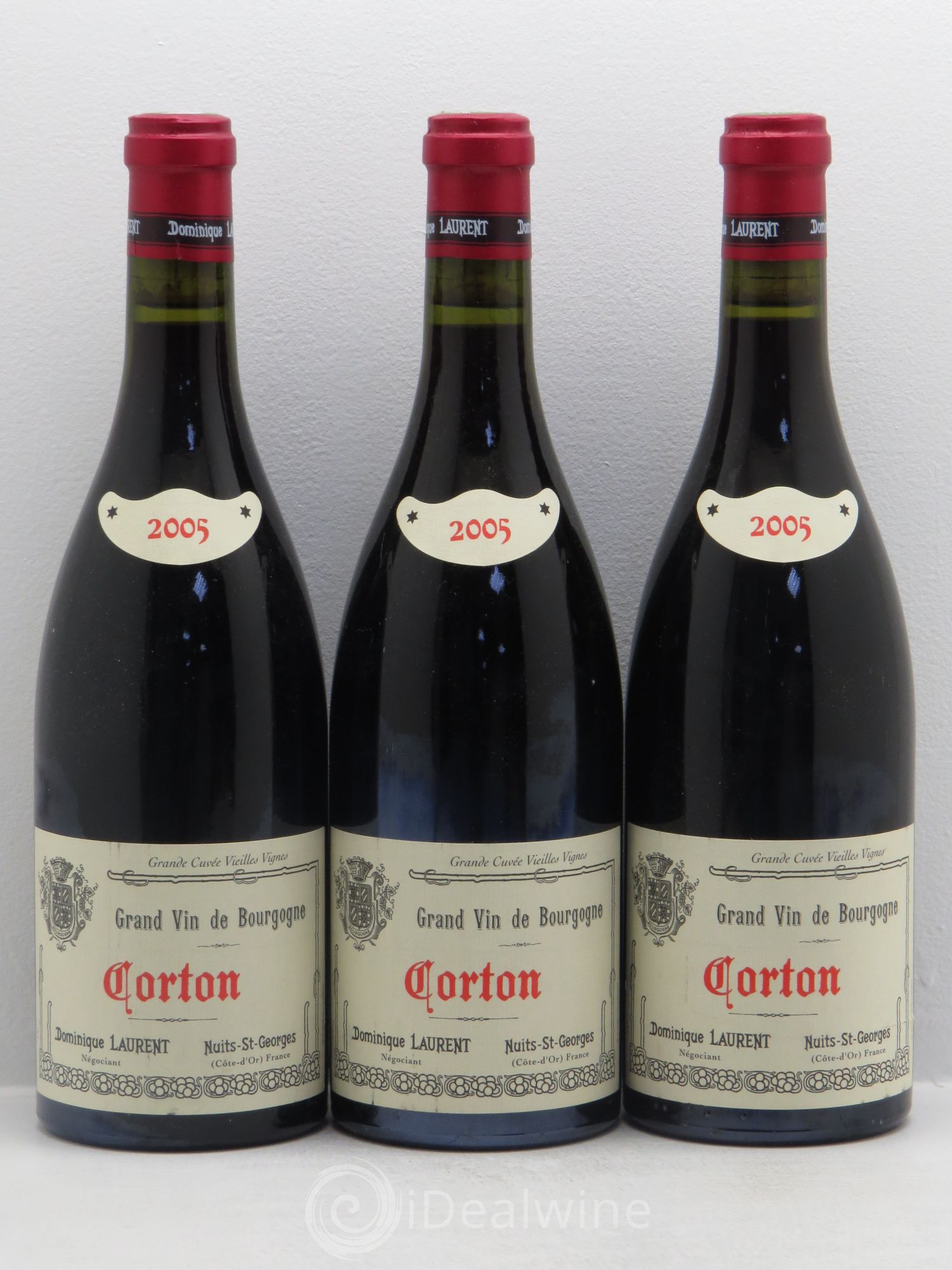 Corton Grand Cru Vieilles vignes 2005 - Lot de 3 bouteilles - 0
