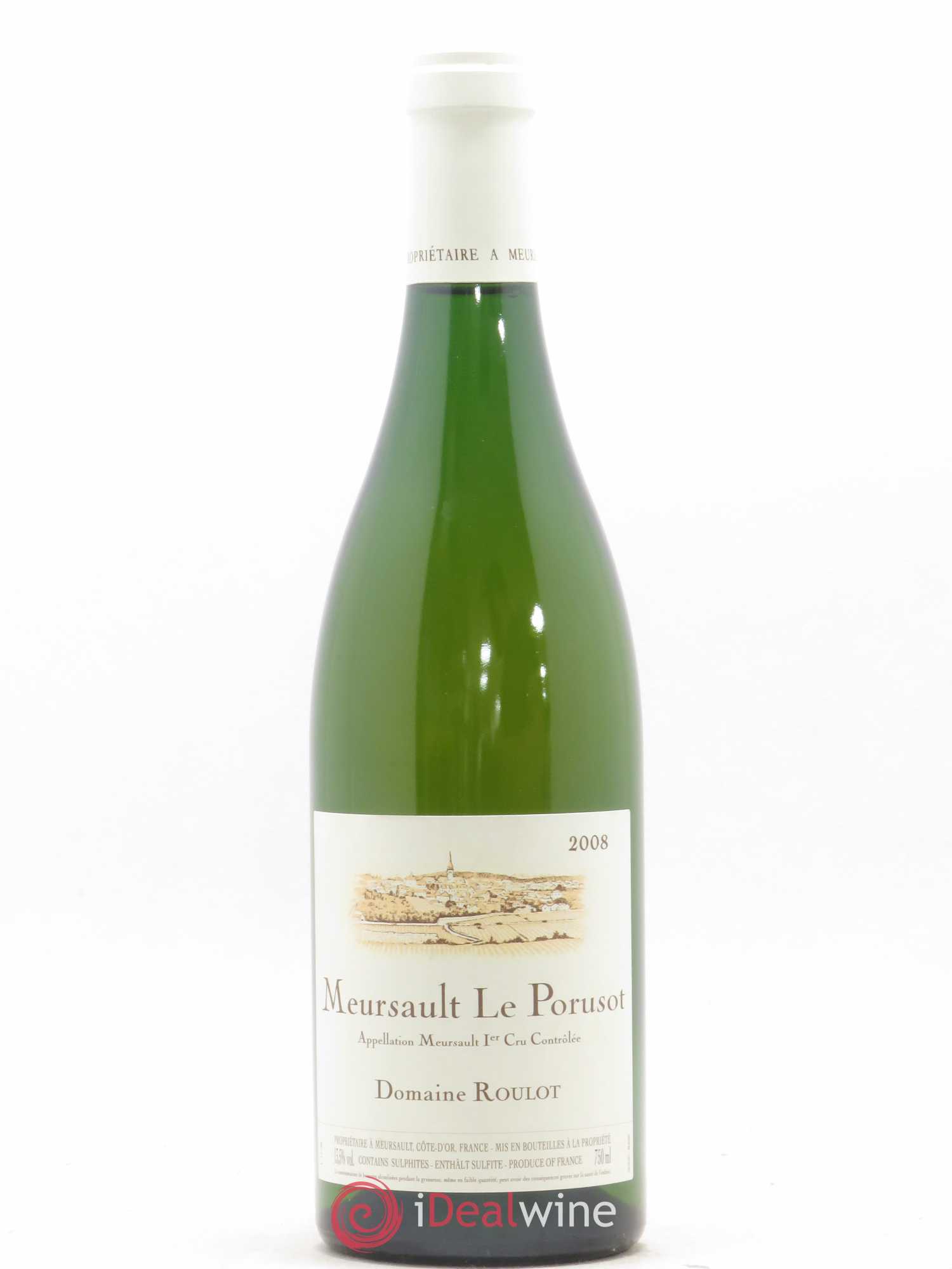 Meursault 1er Cru Le Porusot Roulot (Domaine) 2008 - Lot de 1 bouteille - 0