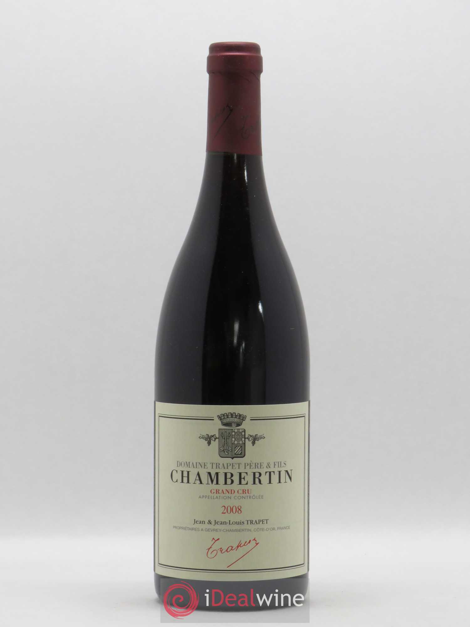 Chambertin Grand Cru Domaine Trapet 2008 - Lot de 1 bouteille - 0