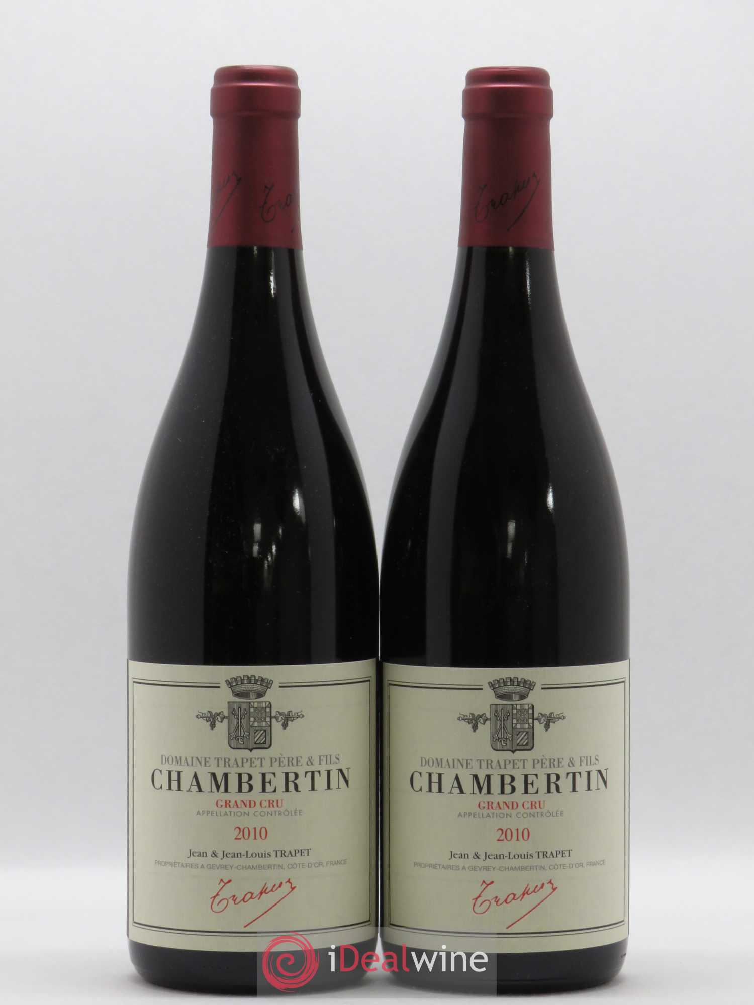 Chambertin Grand Cru Domaine Trapet 2010 - Lot de 2 bouteilles - 0