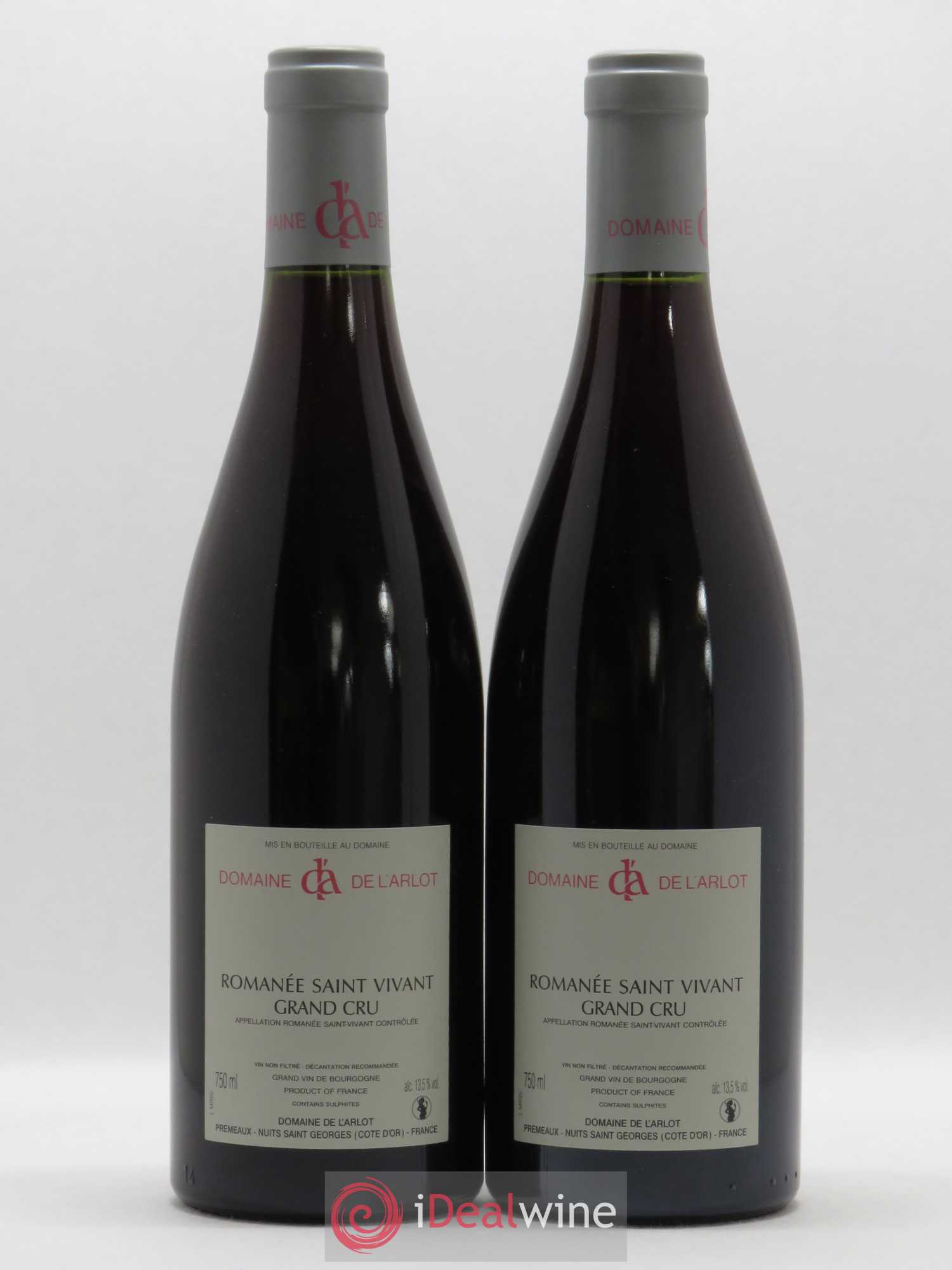 Romanée-Saint-Vivant Grand Cru Domaine de l'Arlot 2009 - Lot de 2 bouteilles - 1