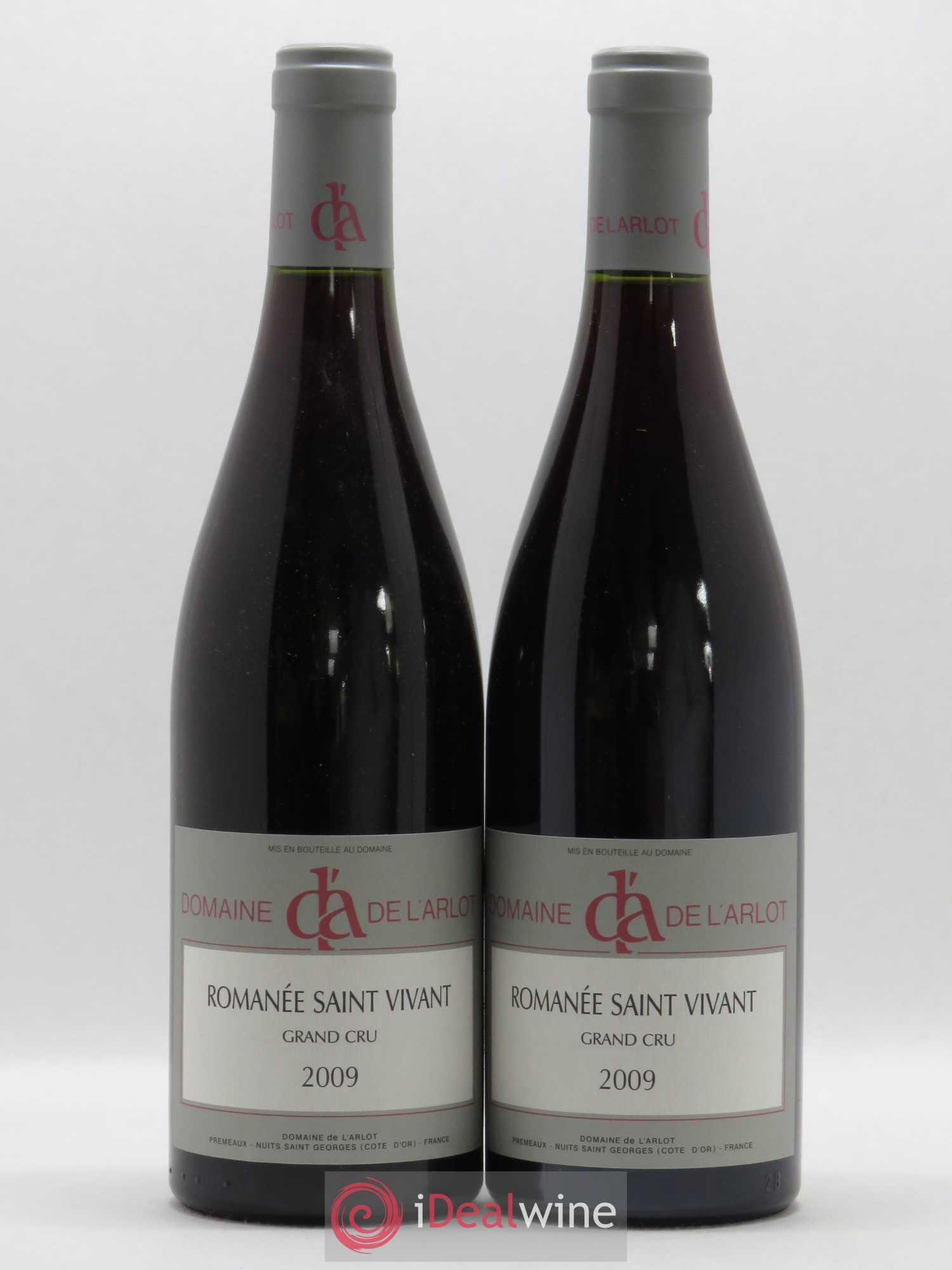 Romanée-Saint-Vivant Grand Cru Domaine de l'Arlot 2009 - Lot de 2 bouteilles - 0