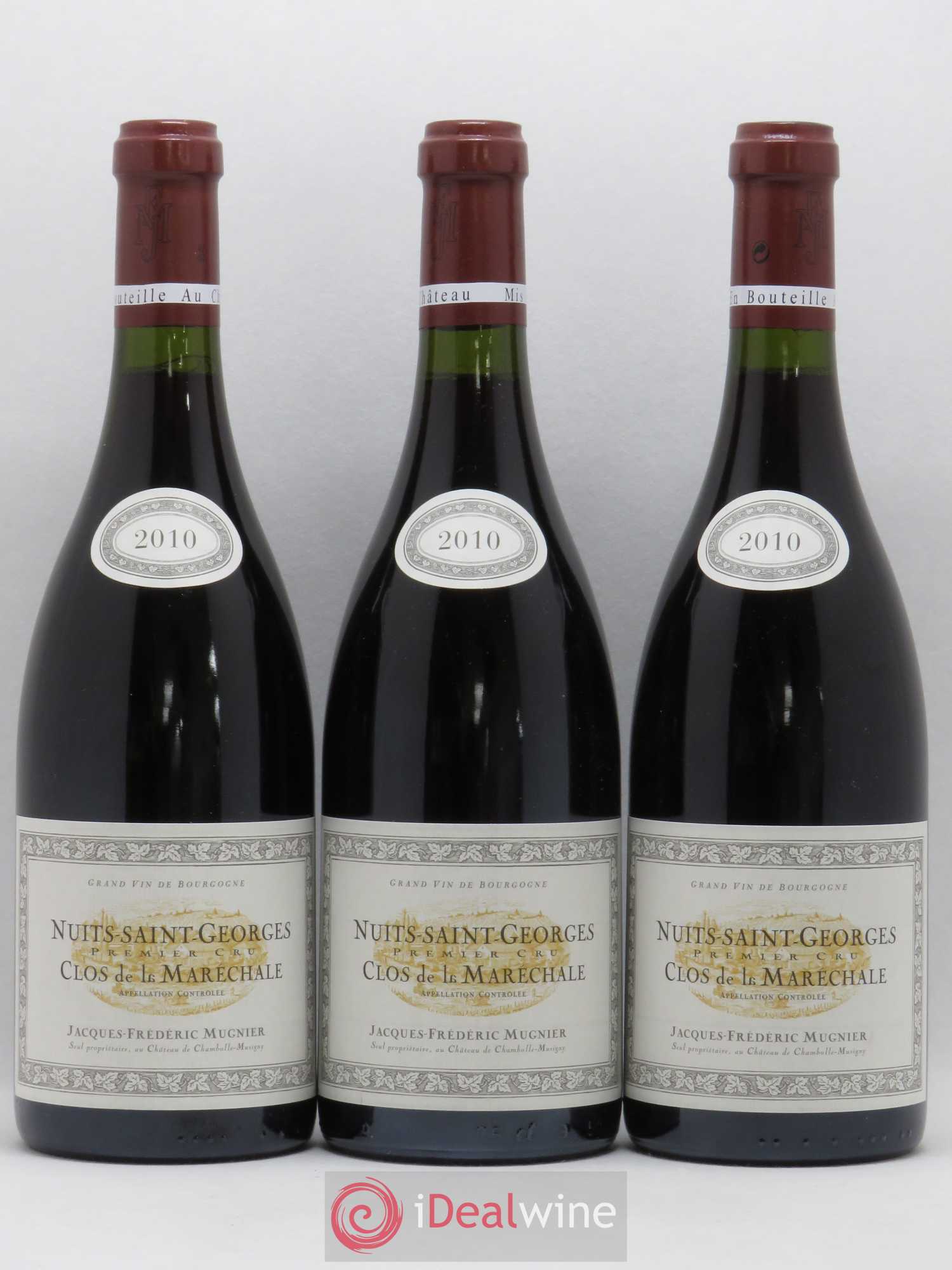 Nuits-Saint-Georges 1er Cru Clos de La Maréchale Jacques-Frédéric Mugnier 2010 - Lot de 3 bouteilles - 0