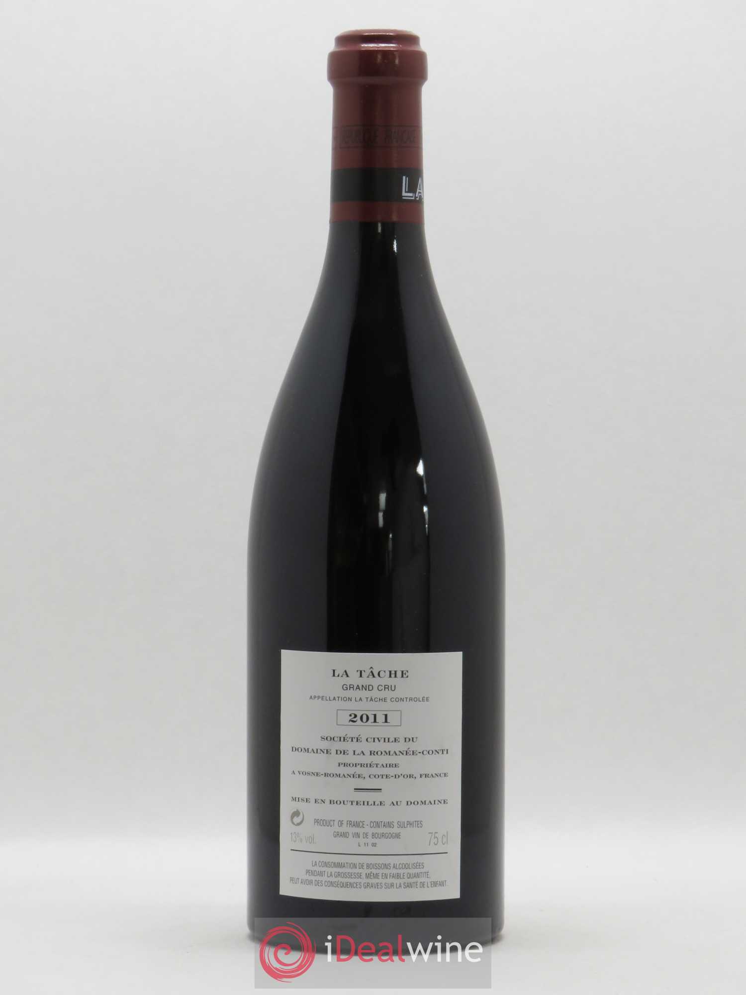 La Tâche Grand Cru Domaine de la Romanée-Conti 2011 - Lot de 1 bouteille - 1