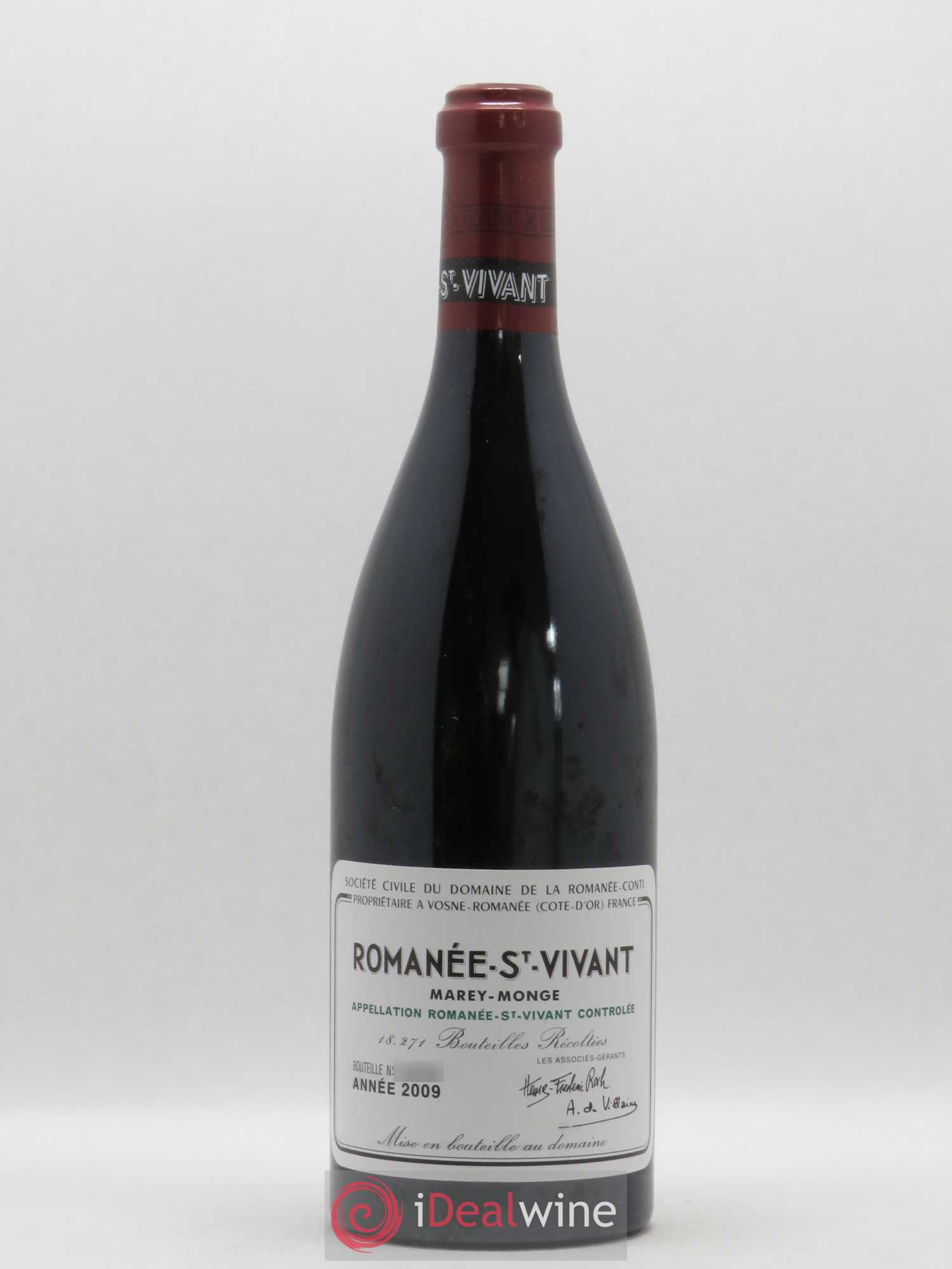 Romanée-Saint-Vivant Grand Cru Domaine de la Romanée-Conti 2009 - Lot de 1 bouteille - 0