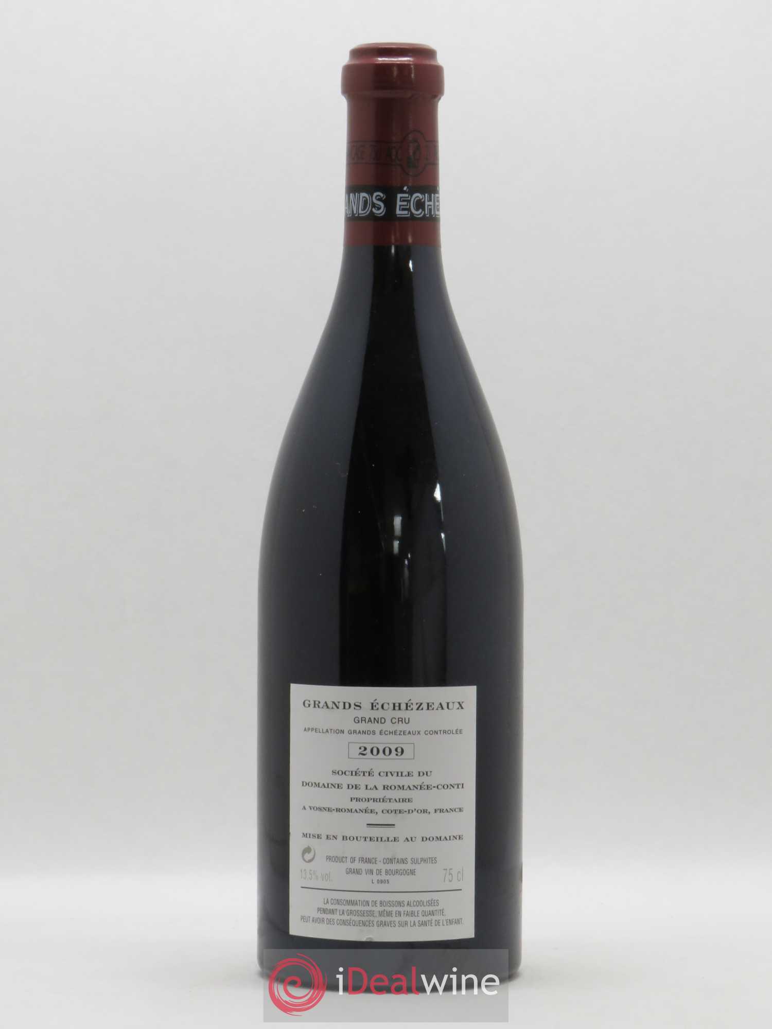 Grands-Echezeaux Grand Cru Domaine de la Romanée-Conti 2009 - Lot de 1 bouteille - 1