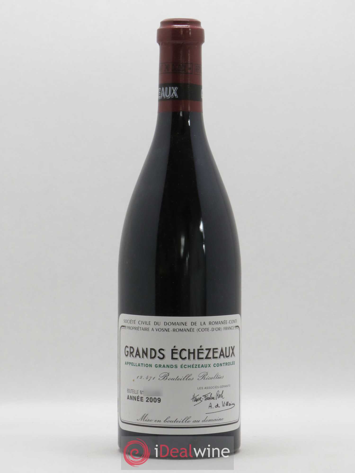 Grands-Echezeaux Grand Cru Domaine de la Romanée-Conti 2009 - Lot de 1 bouteille - 0