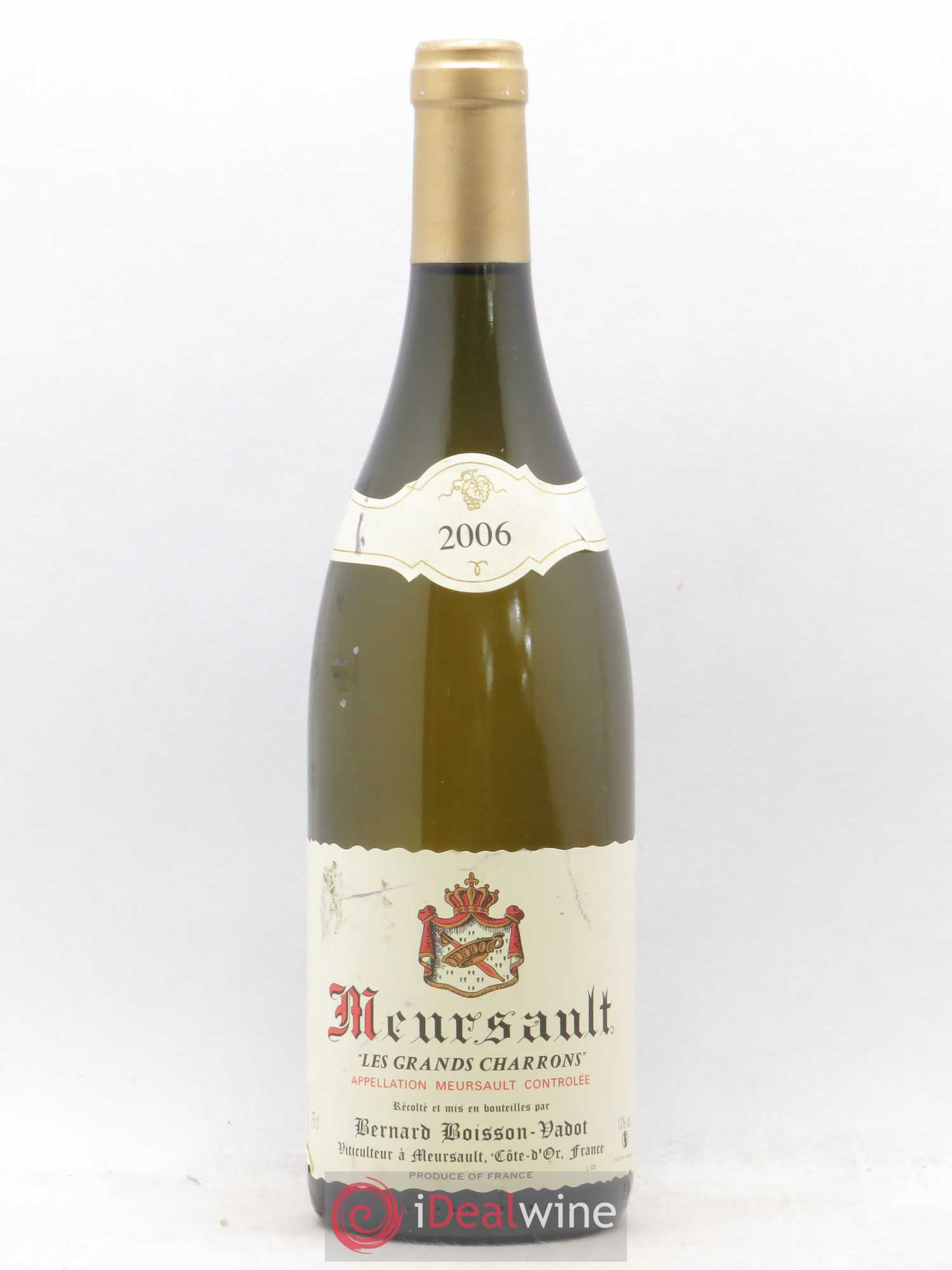 Meursault Les Grands Charrons Boisson-Vadot (Domaine) 2006 - Lot de 1 bouteille - 0
