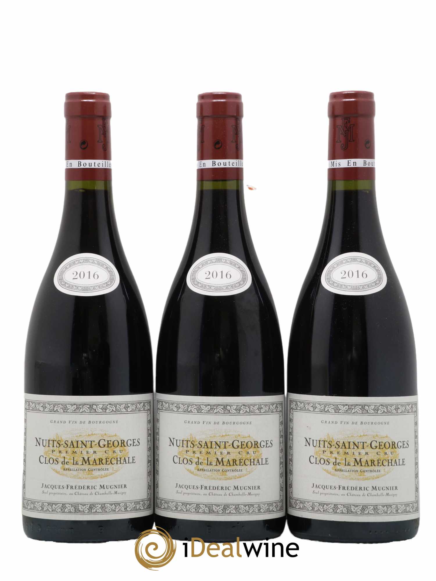 Nuits-Saint-Georges 1er Cru Clos de La Maréchale Jacques-Frédéric Mugnier 2016 - Lot de 3 bouteilles - 0
