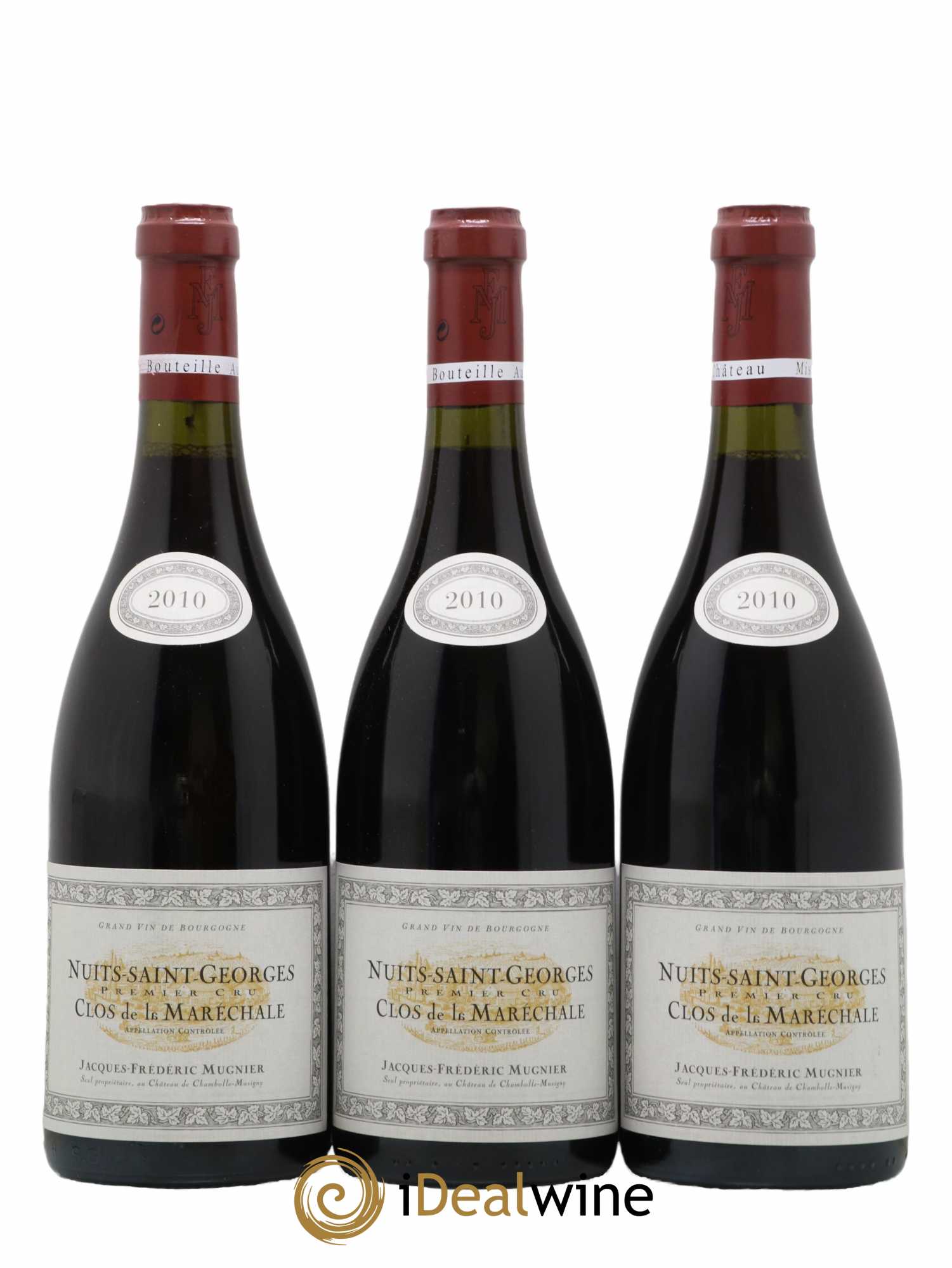 Nuits-Saint-Georges 1er Cru Clos de La Maréchale Jacques-Frédéric Mugnier 2010 - Lot de 3 bouteilles - 0