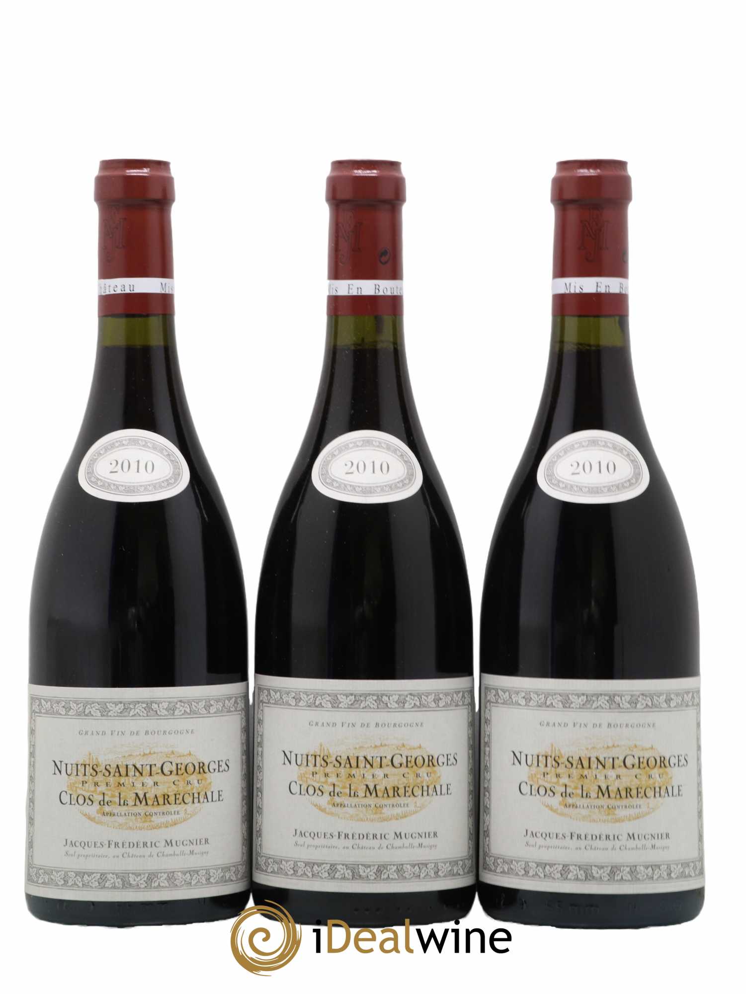 Nuits-Saint-Georges 1er Cru Clos de La Maréchale Jacques-Frédéric Mugnier 2010 - Lot de 3 bouteilles - 0