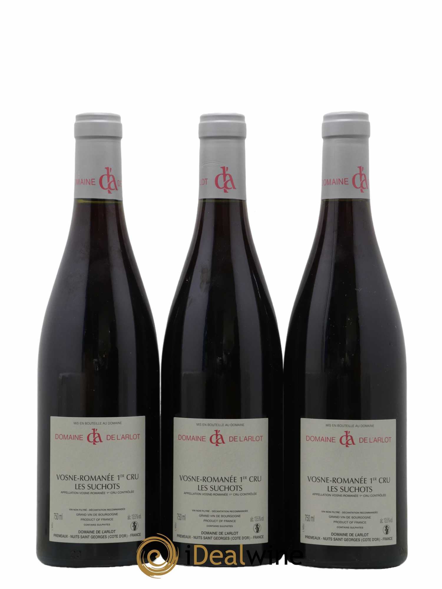 Vosne-Romanée 1er Cru Les Suchots Domaine de l'Arlot 2010 - Lot de 3 bouteilles - 1