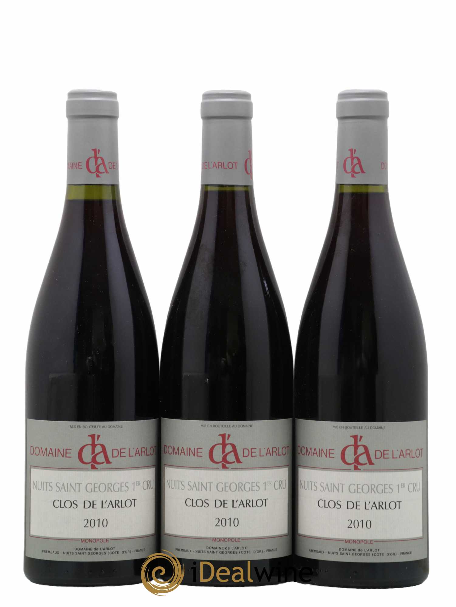 Nuits-Saint-Georges 1er Cru Clos de l'Arlot Domaine de l'Arlot 2010 - Lot de 3 bouteilles - 0