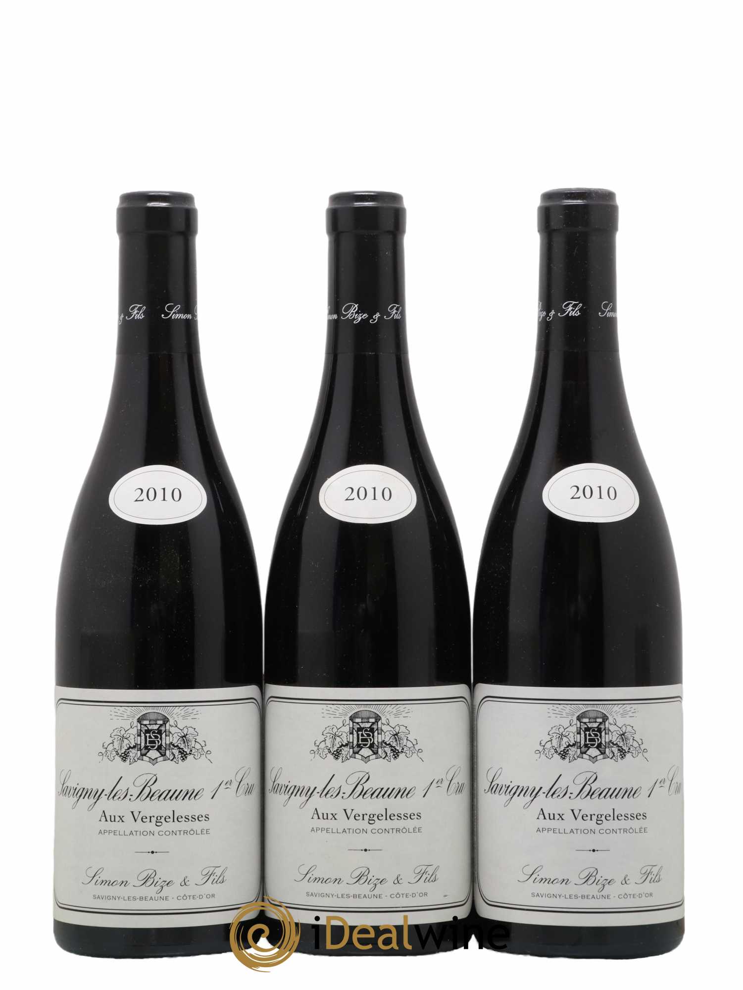 Savigny-lès-Beaune 1er Cru Aux Vergelesses Simon Bize & Fils 2010 - Lot de 3 bouteilles - 0