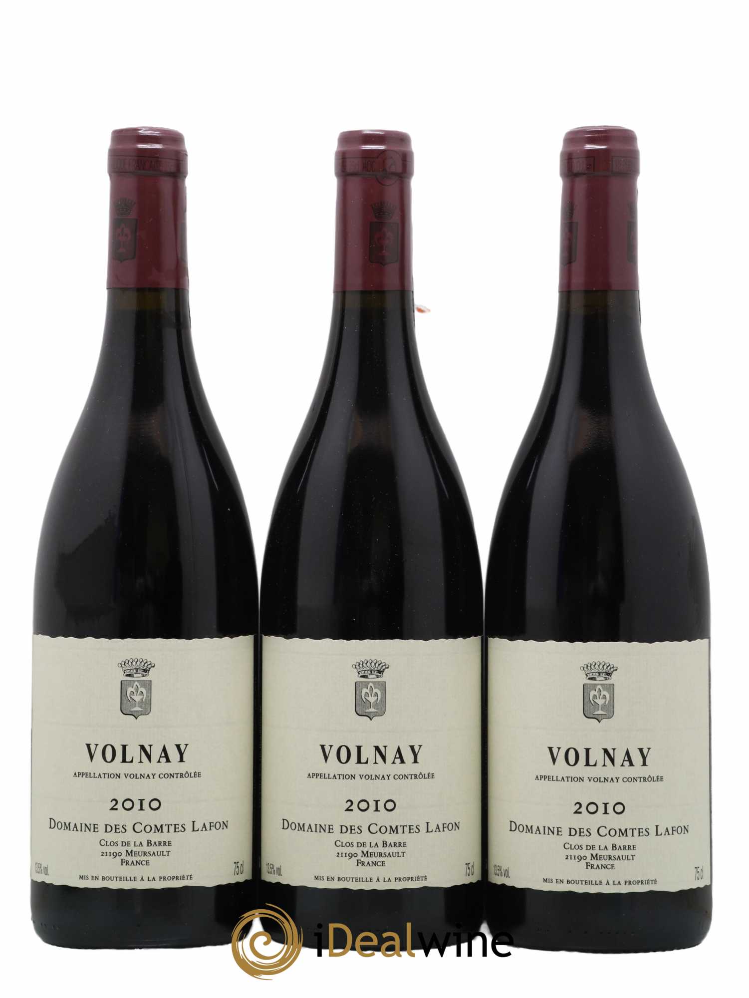 Volnay Comtes Lafon (Domaine des) 2010 - Lot de 3 bouteilles - 0