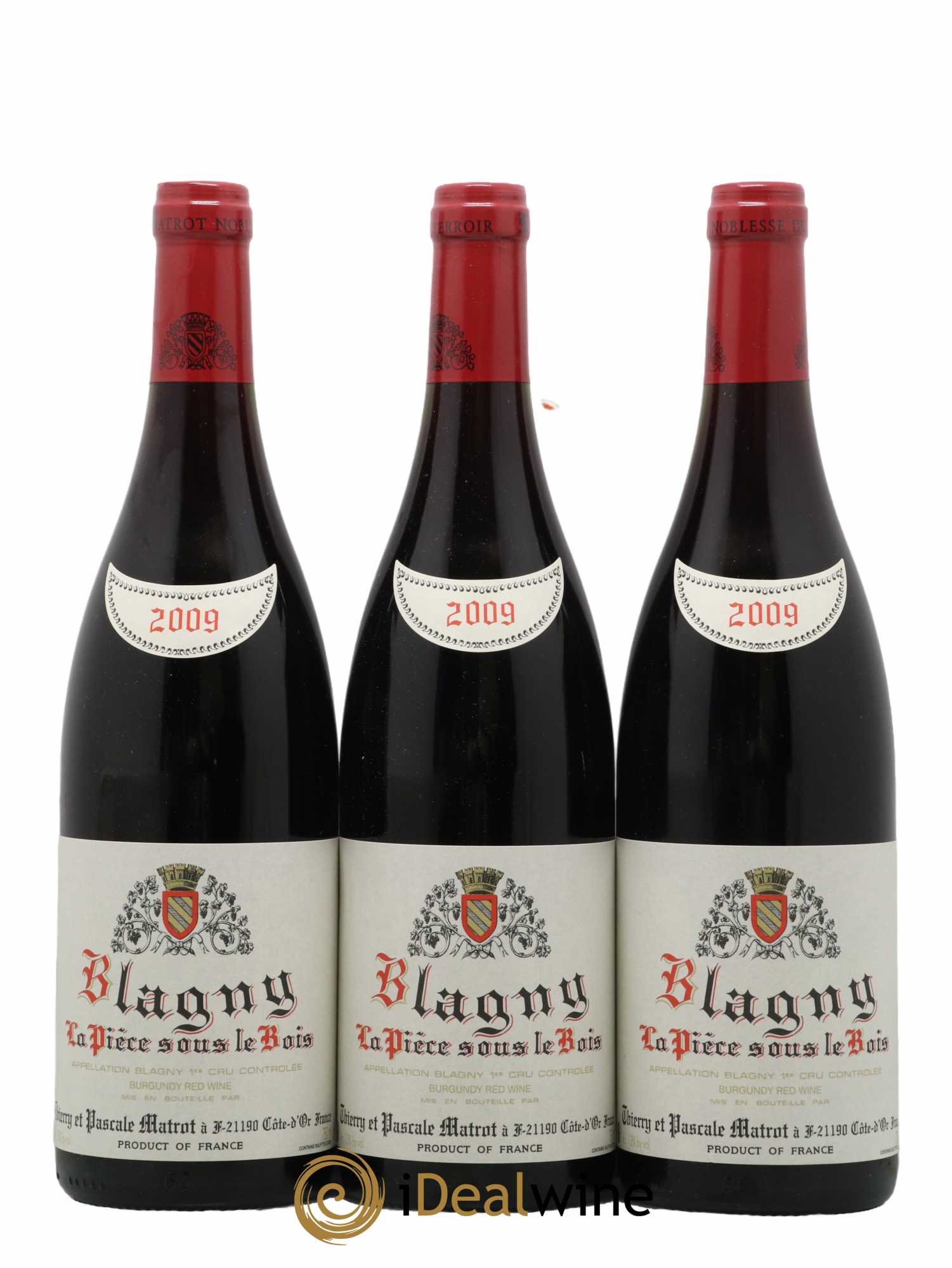 Blagny 1er Cru La Pièce sous le Bois Matrot (Domaine) 2009 - Lot de 3 bouteilles - 0