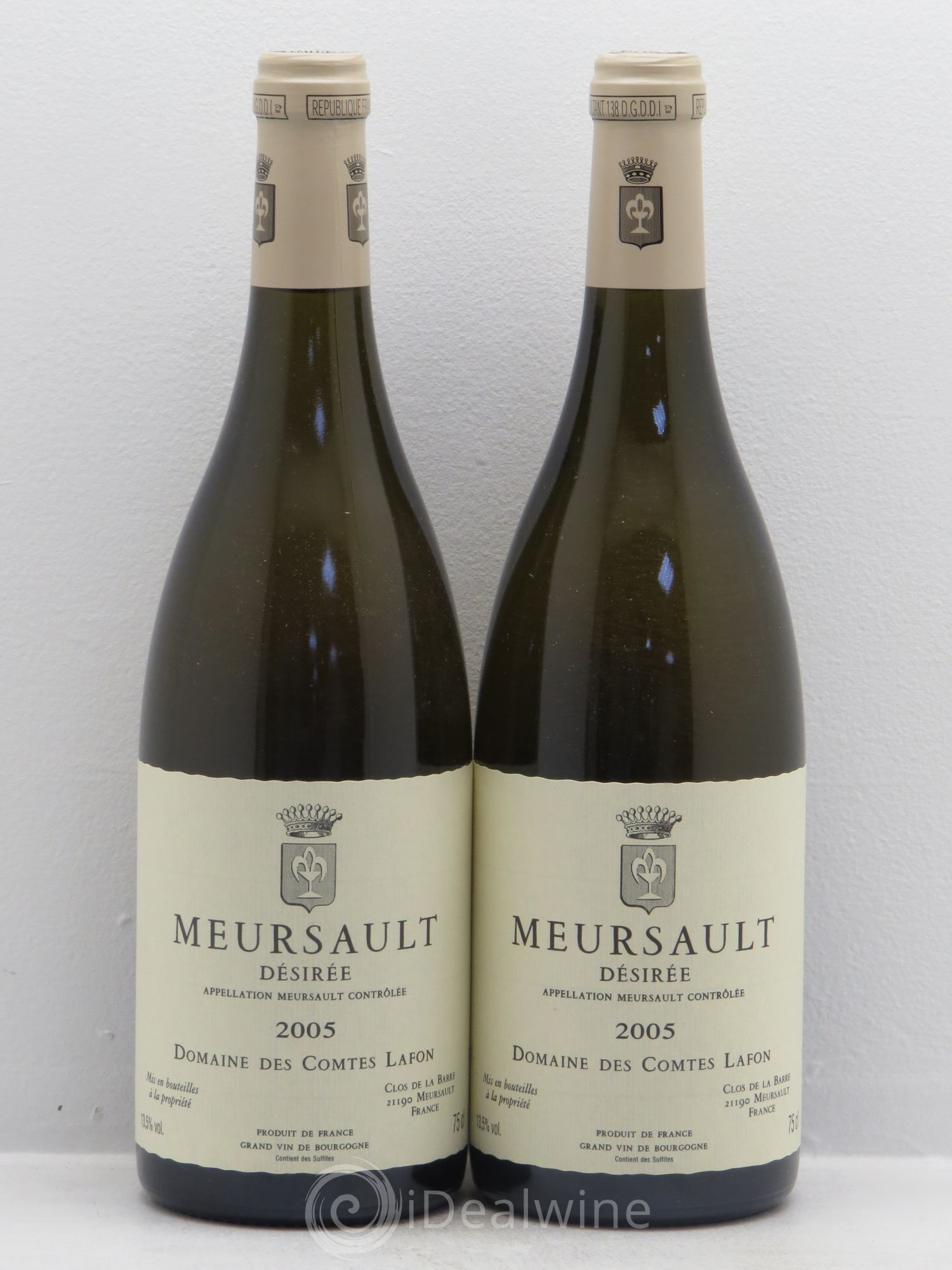 Meursault Désirée Comtes Lafon (Domaine des) 2005 - Lot de 2 bouteilles - 0