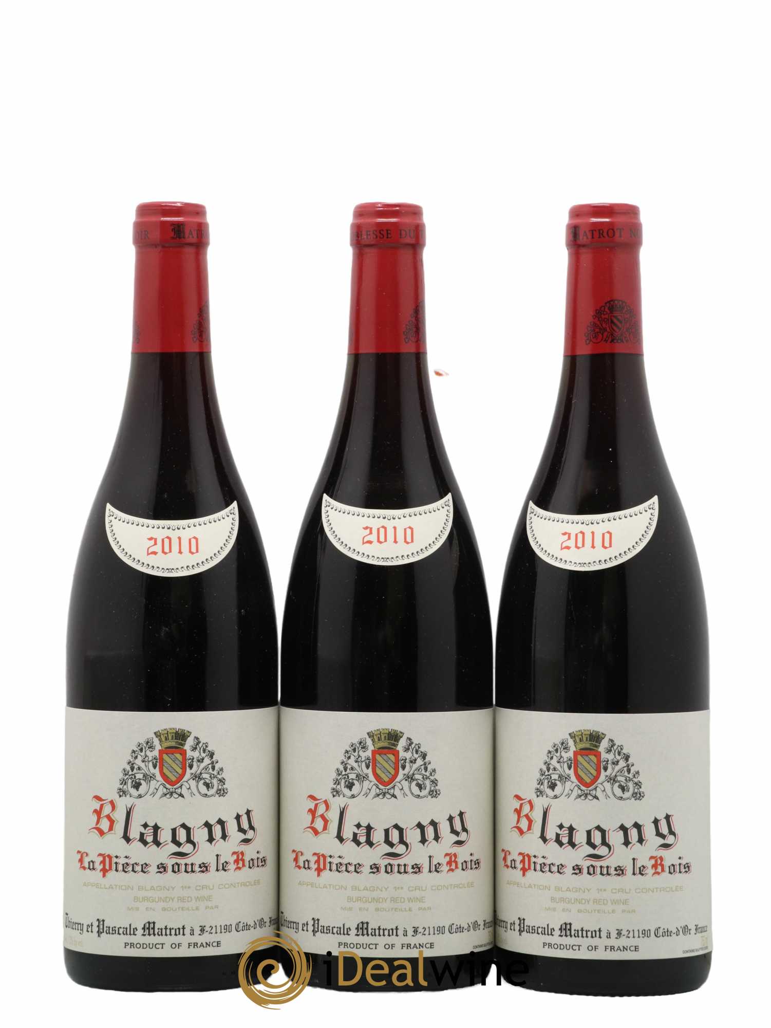 Blagny 1er Cru La Pièce sous le Bois Matrot (Domaine) 2010 - Lot de 3 bouteilles - 0