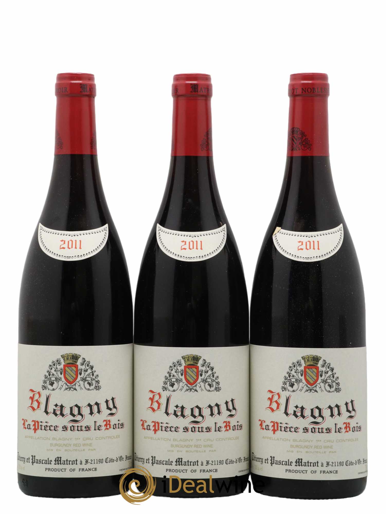 Blagny 1er Cru La Pièce sous le Bois Matrot (Domaine) 2011 - Lot de 3 bouteilles - 0