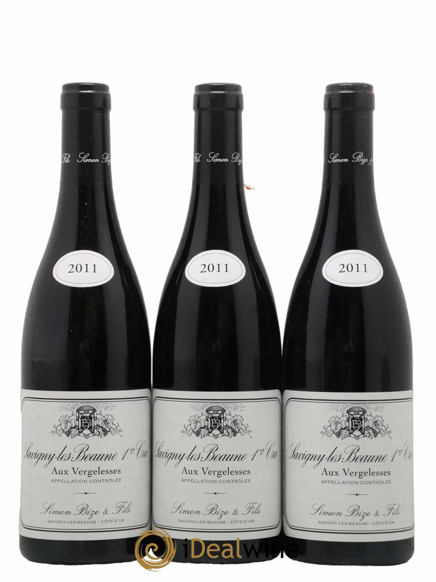 Savigny-lès-Beaune 1er Cru Aux Vergelesses Simon Bize & Fils 2011 - Lot de 3 bouteilles - 0