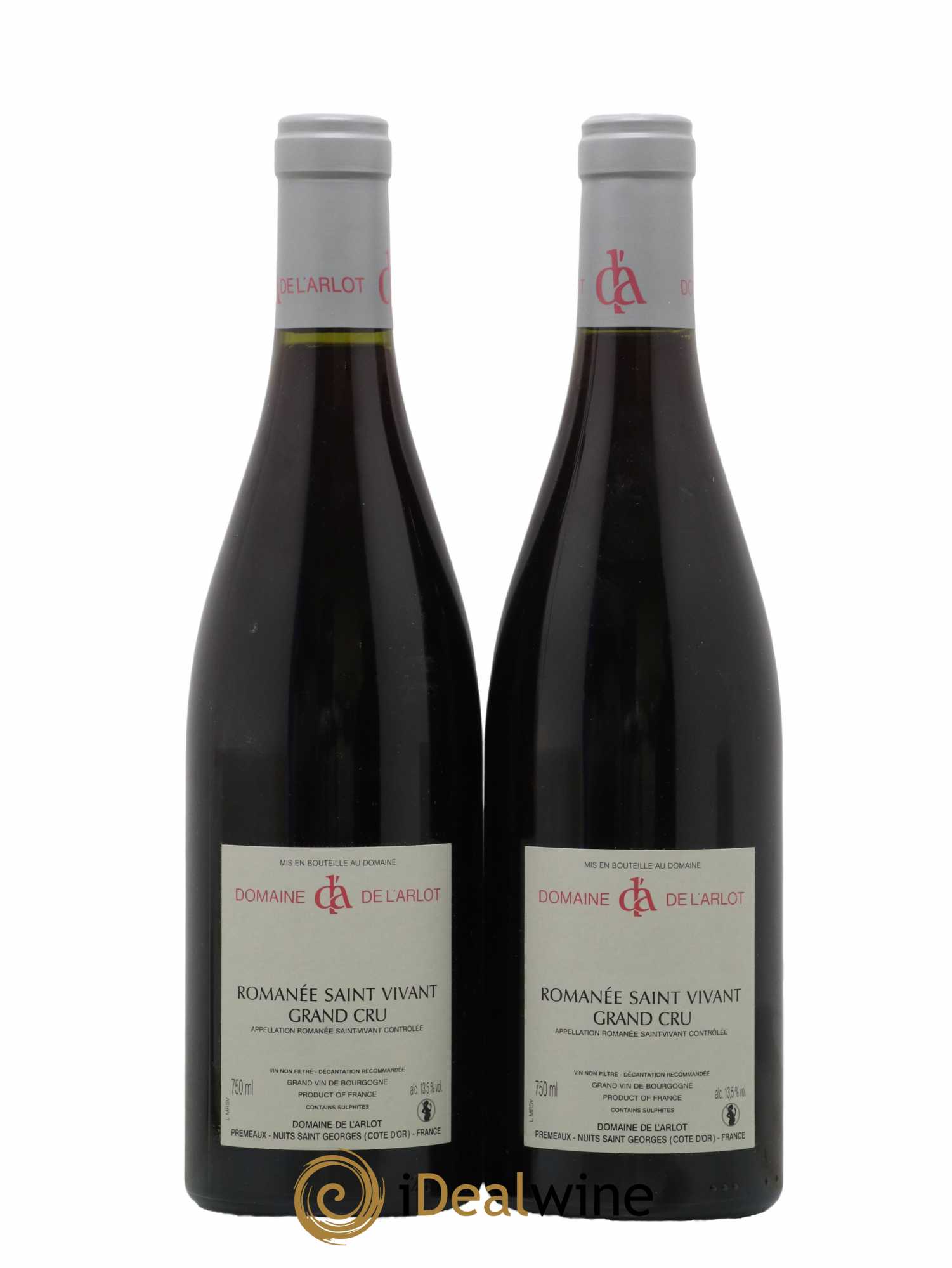 Romanée-Saint-Vivant Grand Cru Domaine de l'Arlot 2009 - Lot de 2 bouteilles - 1