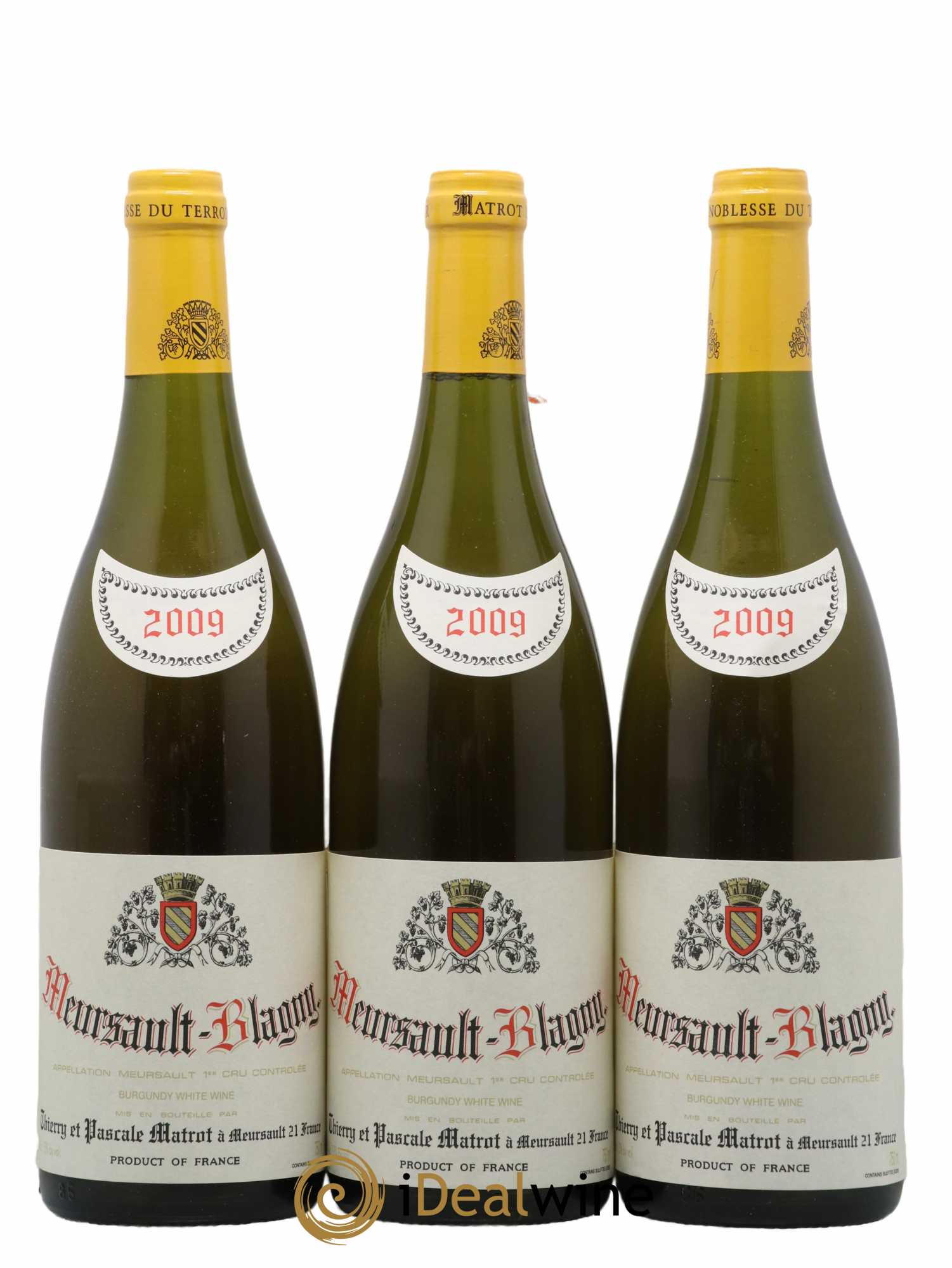 Meursault 1er Cru Blagny Matrot (Domaine) 2009 - Posten von 3 Flaschen - 0