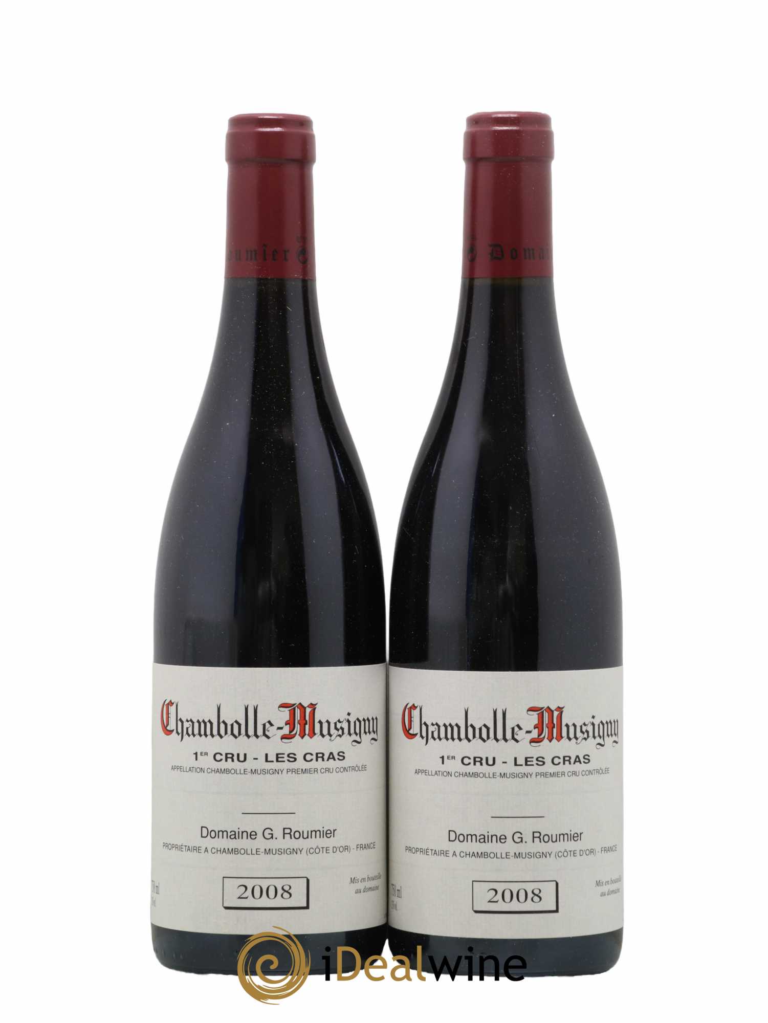 Chambolle-Musigny 1er Cru Les Cras Georges Roumier (Domaine) 2008 - Lot de 2 bouteilles - 0