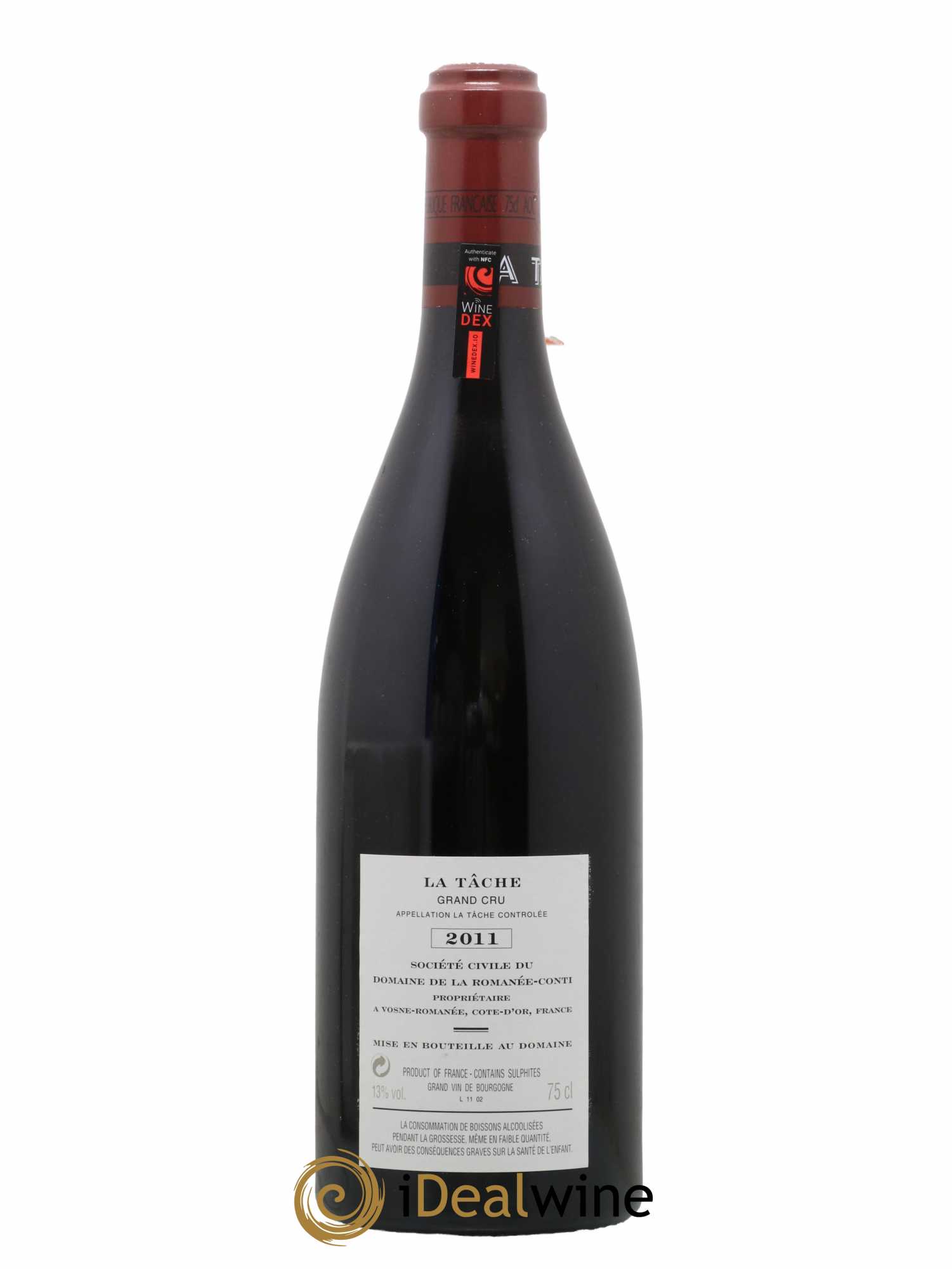 La Tâche Grand Cru Domaine de la Romanée-Conti 2011 - Lot de 1 bouteille - 1