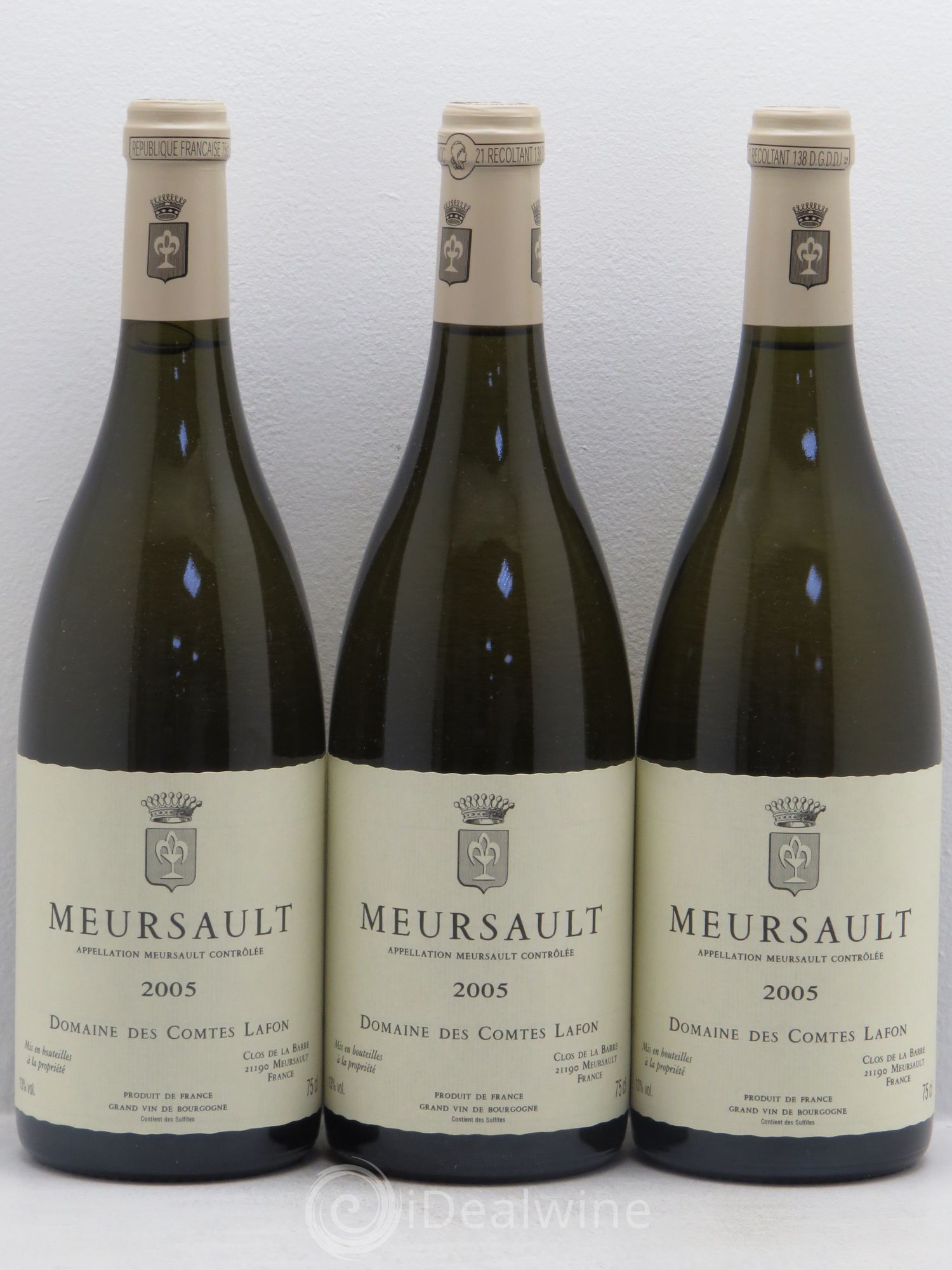Meursault Comtes Lafon (Domaine des) 2005 - Lot de 3 bouteilles - 0