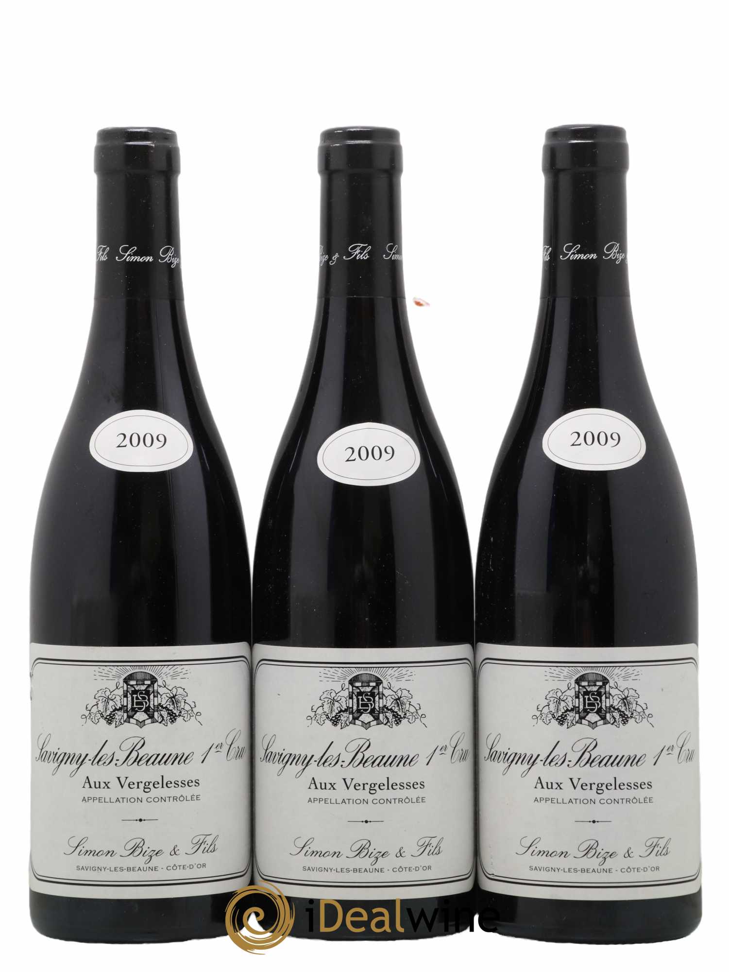 Savigny-lès-Beaune 1er Cru Aux Vergelesses Simon Bize & Fils 2009 - Lot de 3 bouteilles - 0