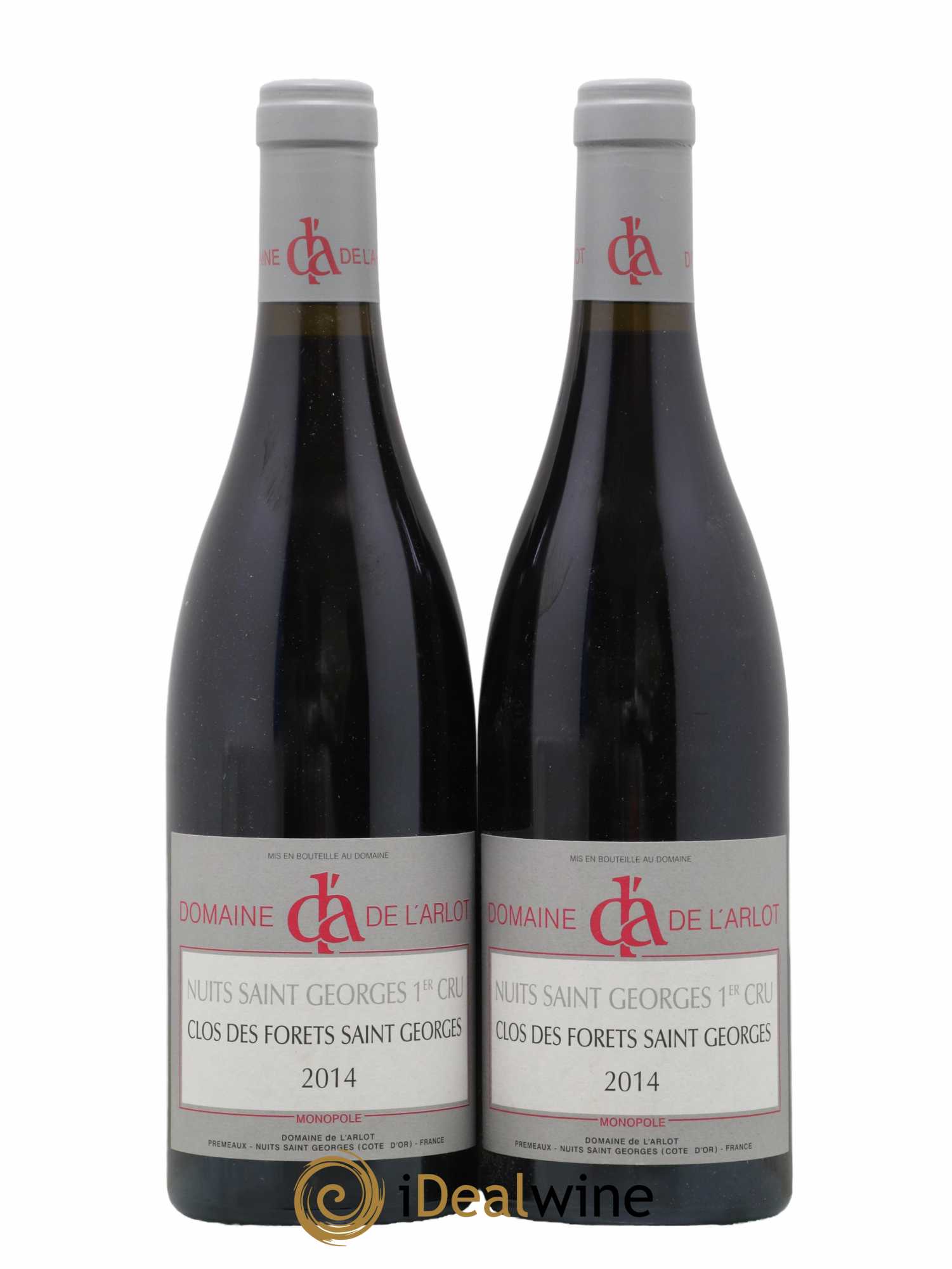 Nuits-Saint-Georges 1er Cru Clos des Forêts Saint-Georges Domaine de l'Arlot 2014 - Lot de 2 bouteilles - 0