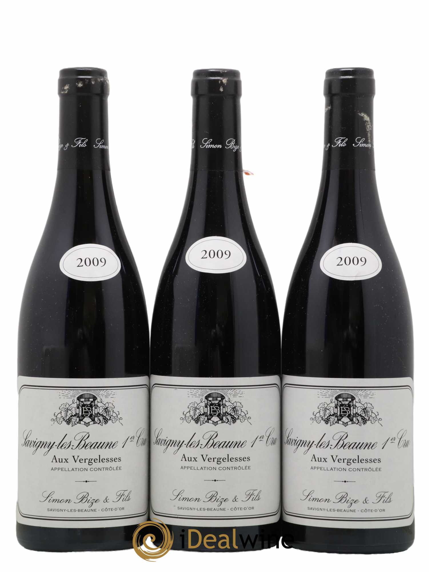 Savigny-lès-Beaune 1er Cru Aux Vergelesses Simon Bize & Fils 2009 - Lot de 3 bouteilles - 0