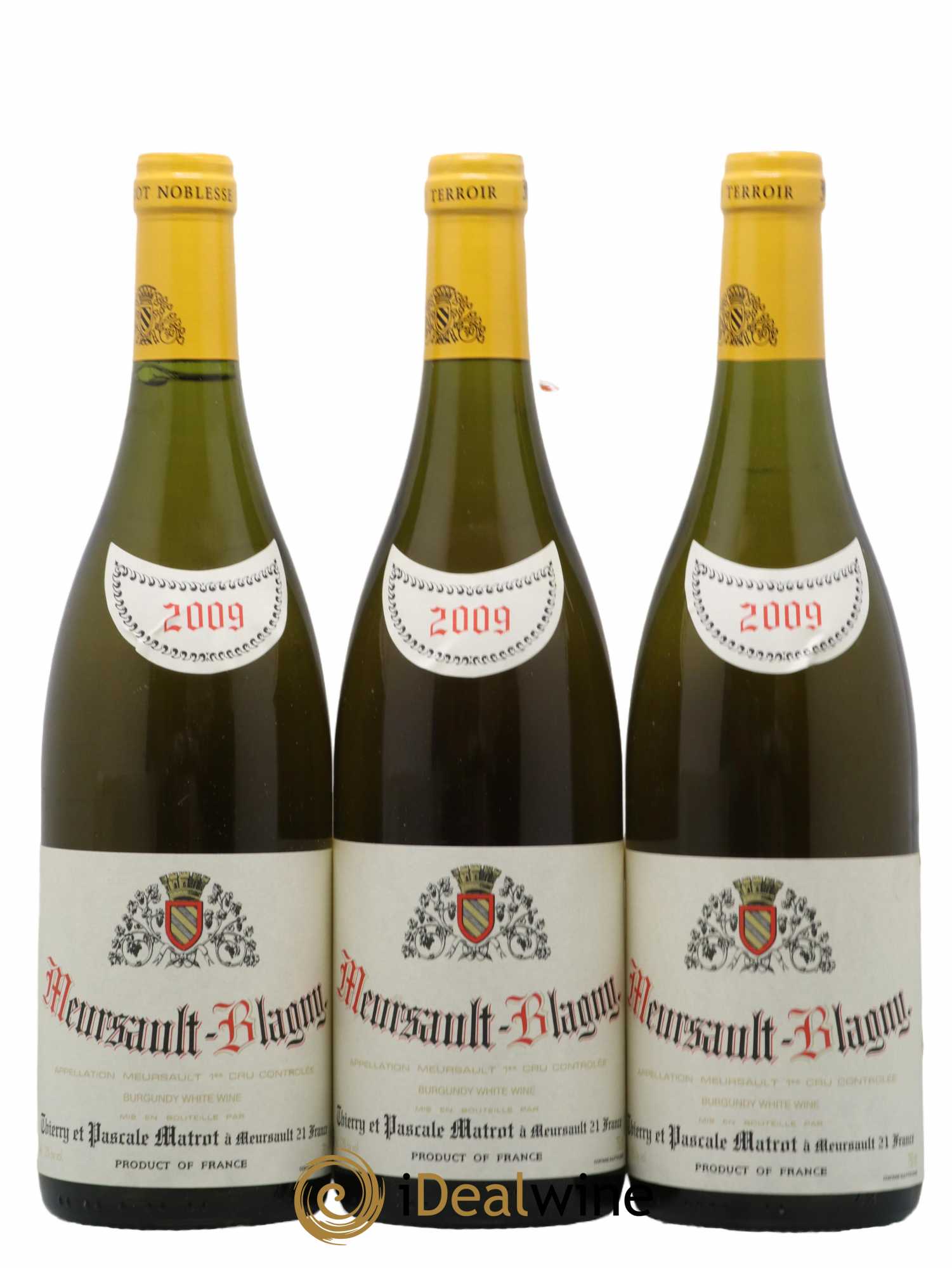 Meursault 1er Cru Blagny Matrot (Domaine) 2009 - Lot de 3 bouteilles - 0