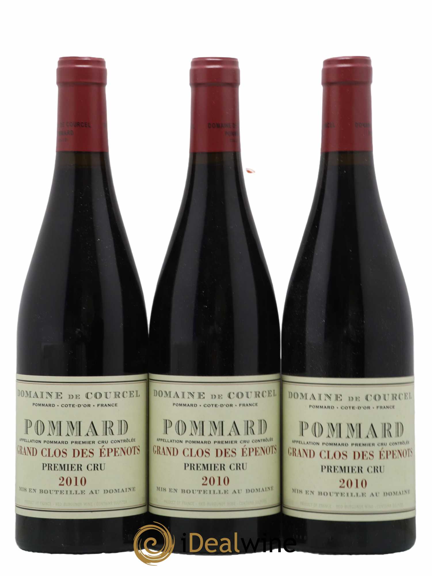 Pommard 1er Cru Grand Clos des Epenots de Courcel (Domaine) 2010 - Lot de 3 bouteilles - 0