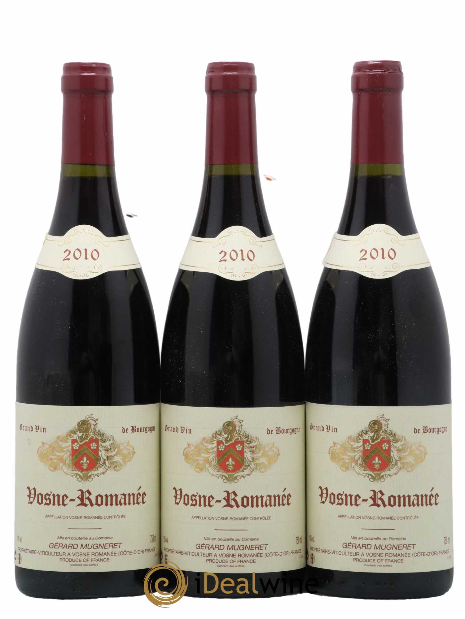 Vosne-Romanée Gérard Mugneret 2010 - Lot de 3 bouteilles - 0