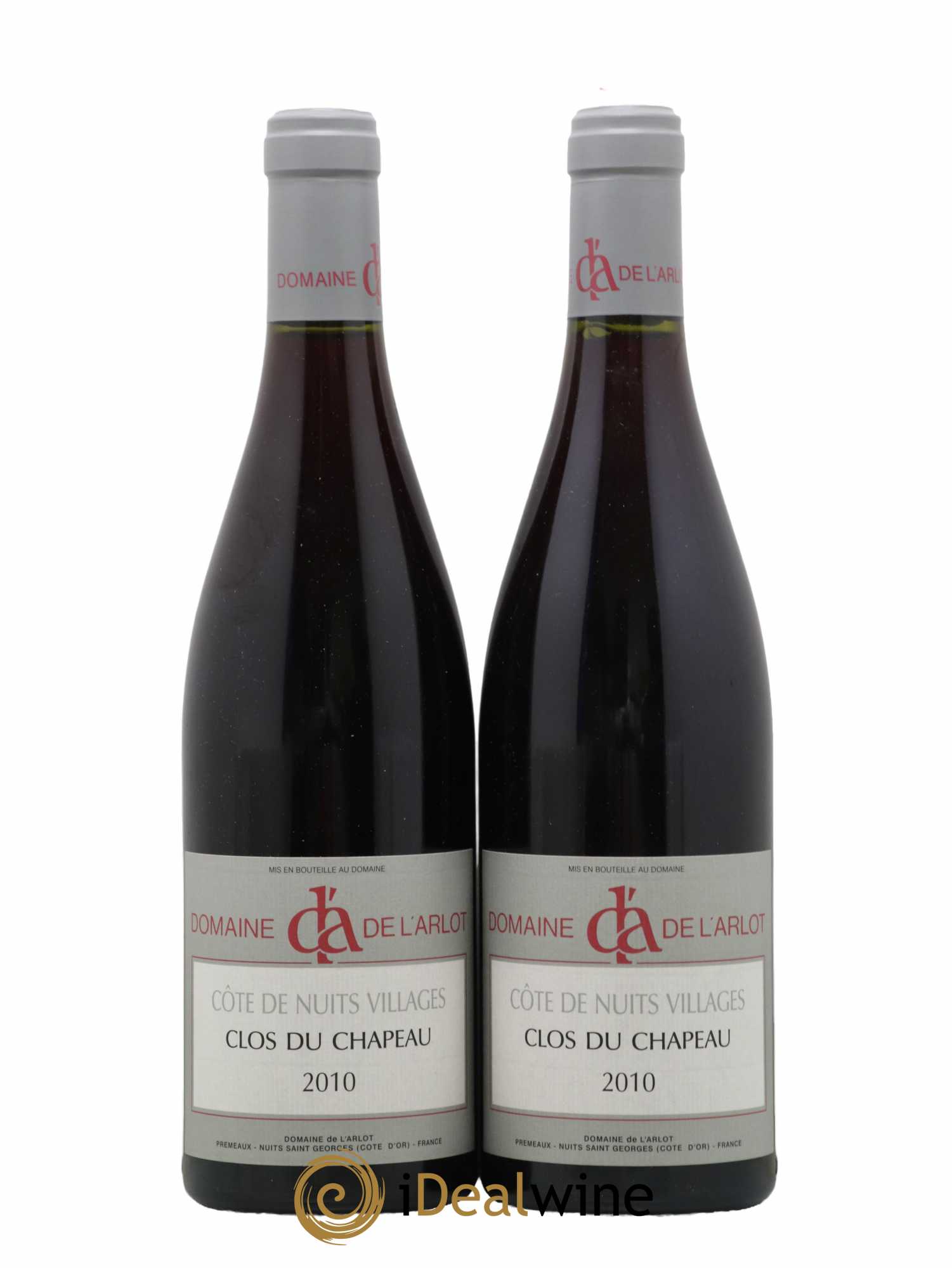 Côte de Nuits-Villages Clos du Chapeau Domaine de l'Arlot 2010 - Lot de 2 bouteilles - 0