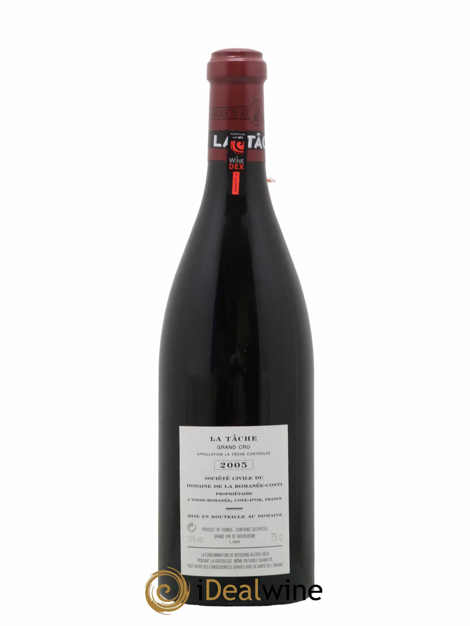 La Tâche Grand Cru Domaine de la Romanée-Conti 2005 - Lot de 1 bouteille - 1