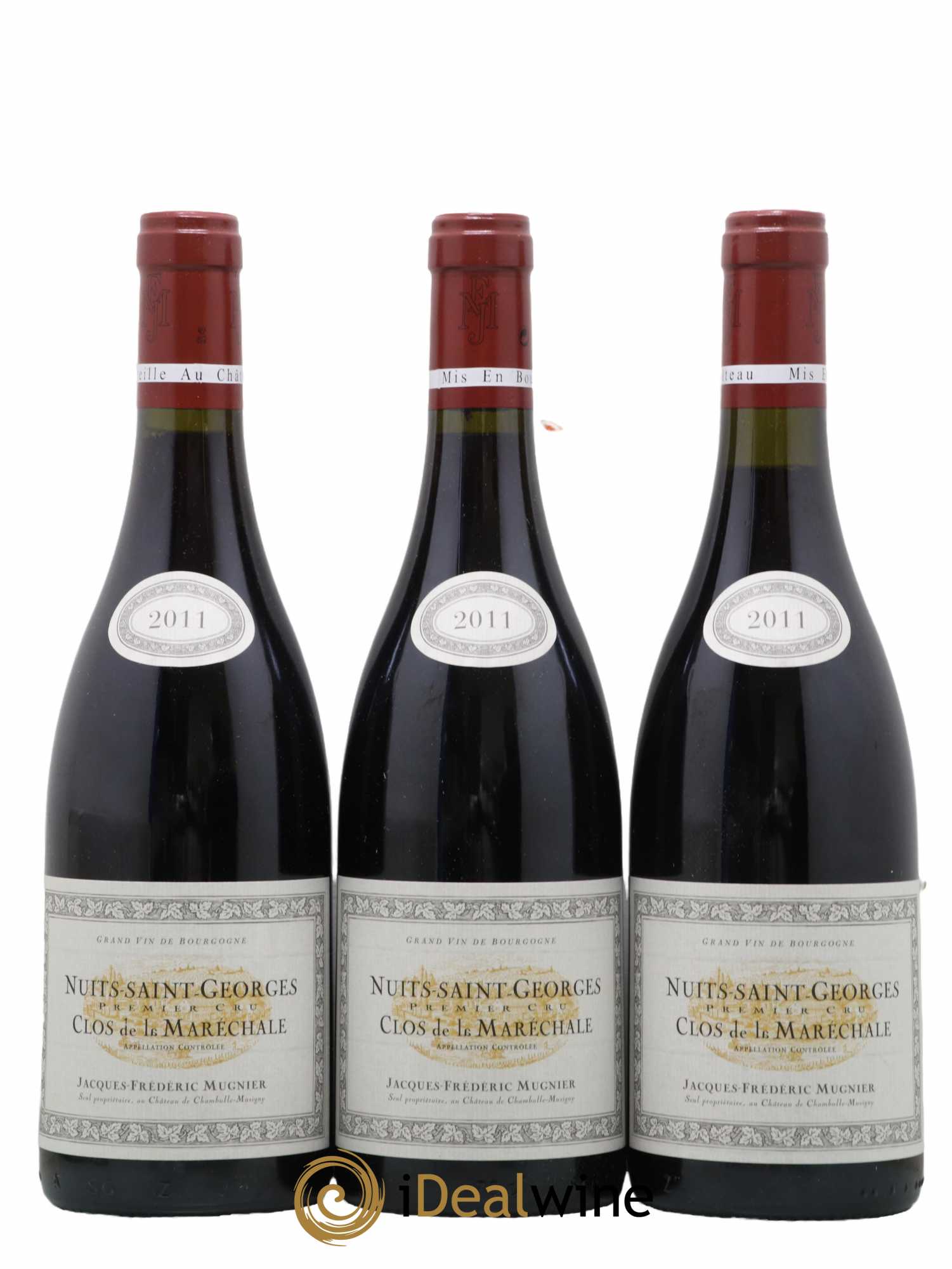 Nuits-Saint-Georges 1er Cru Clos de La Maréchale Jacques-Frédéric Mugnier 2011 - Lot de 3 bouteilles - 0