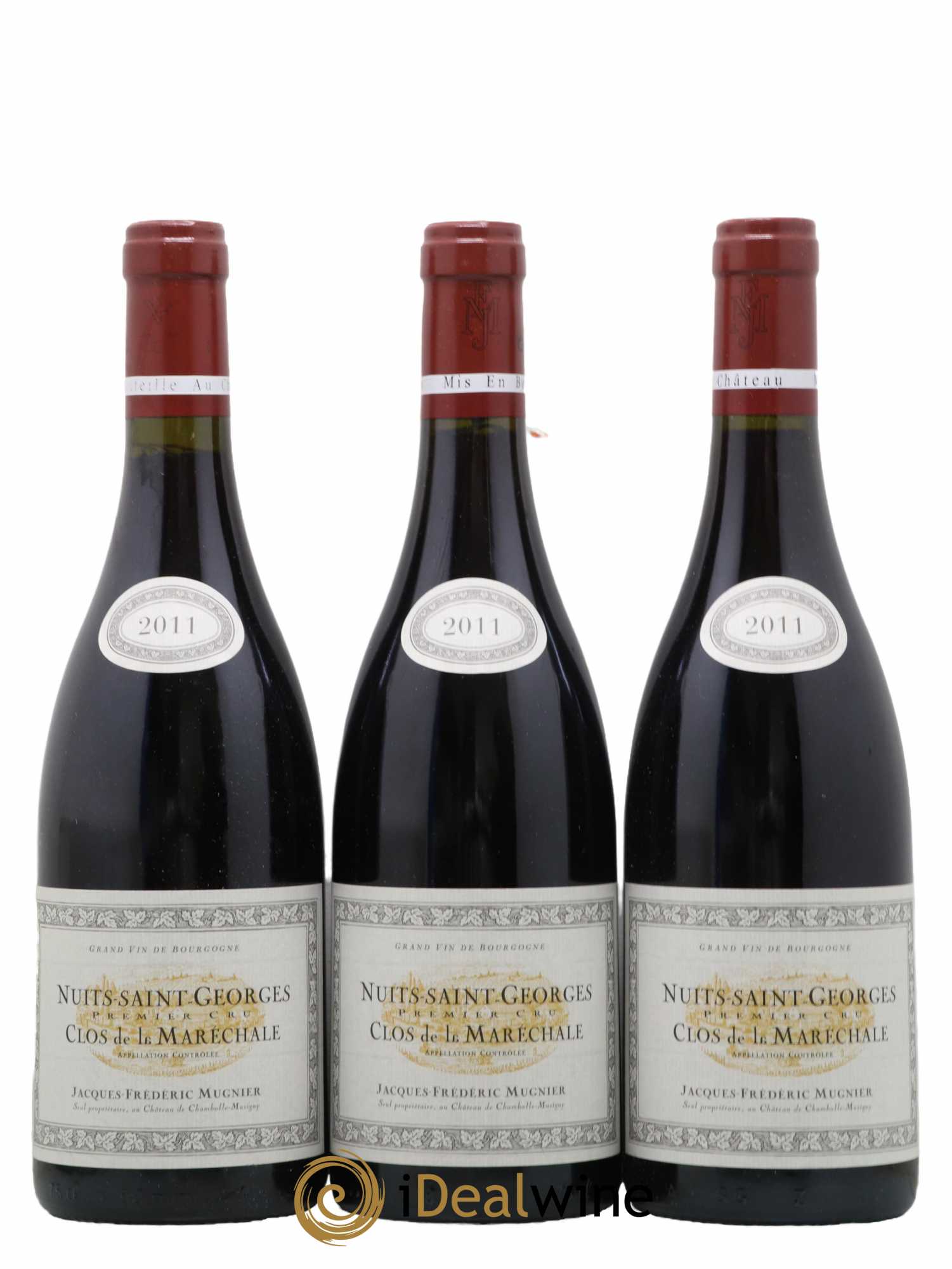 Nuits-Saint-Georges 1er Cru Clos de La Maréchale Jacques-Frédéric Mugnier 2011 - Lot de 3 bouteilles - 0