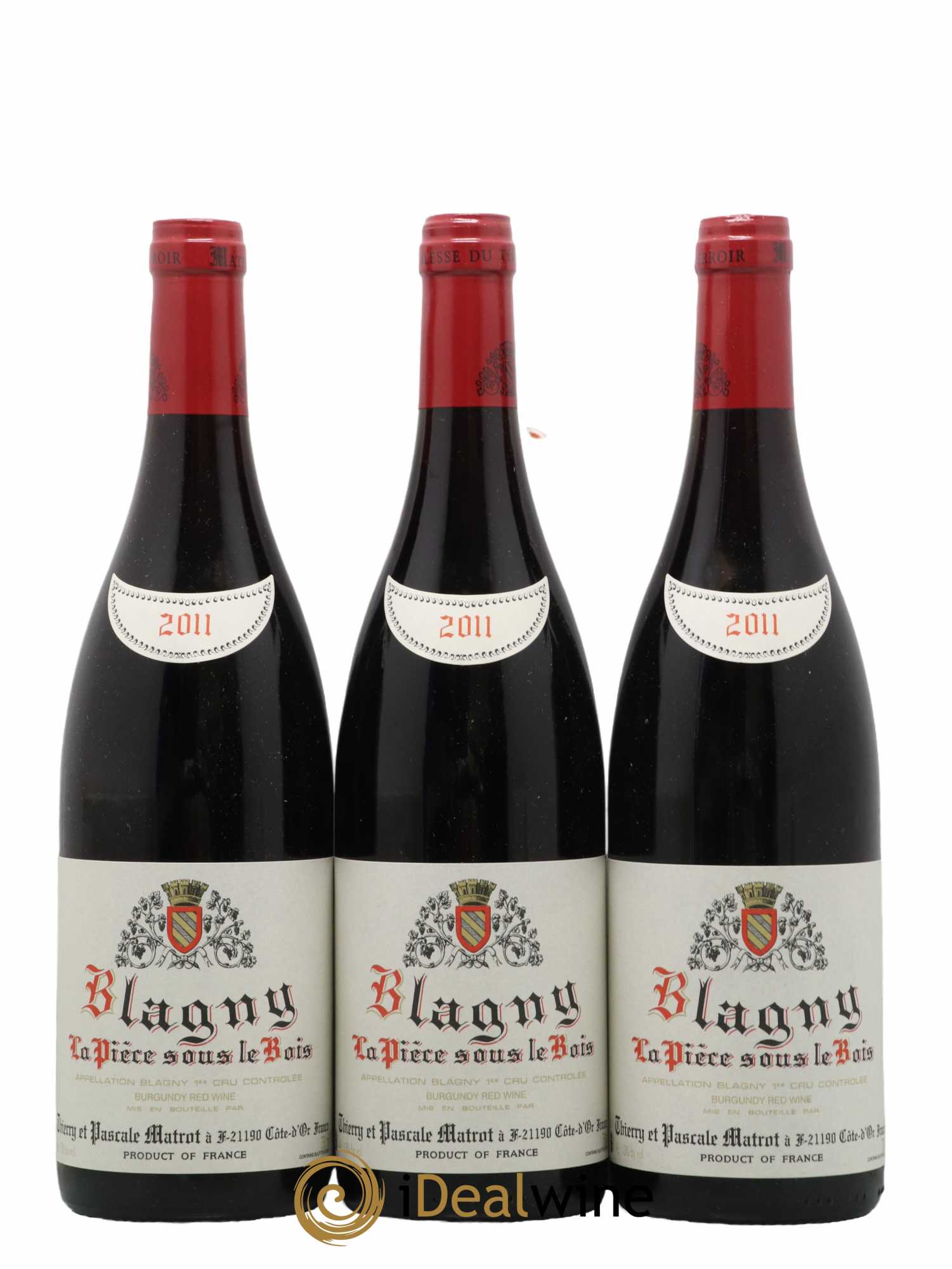 Blagny 1er Cru La Pièce sous le Bois Matrot (Domaine) 2011 - Lot de 3 bouteilles - 0