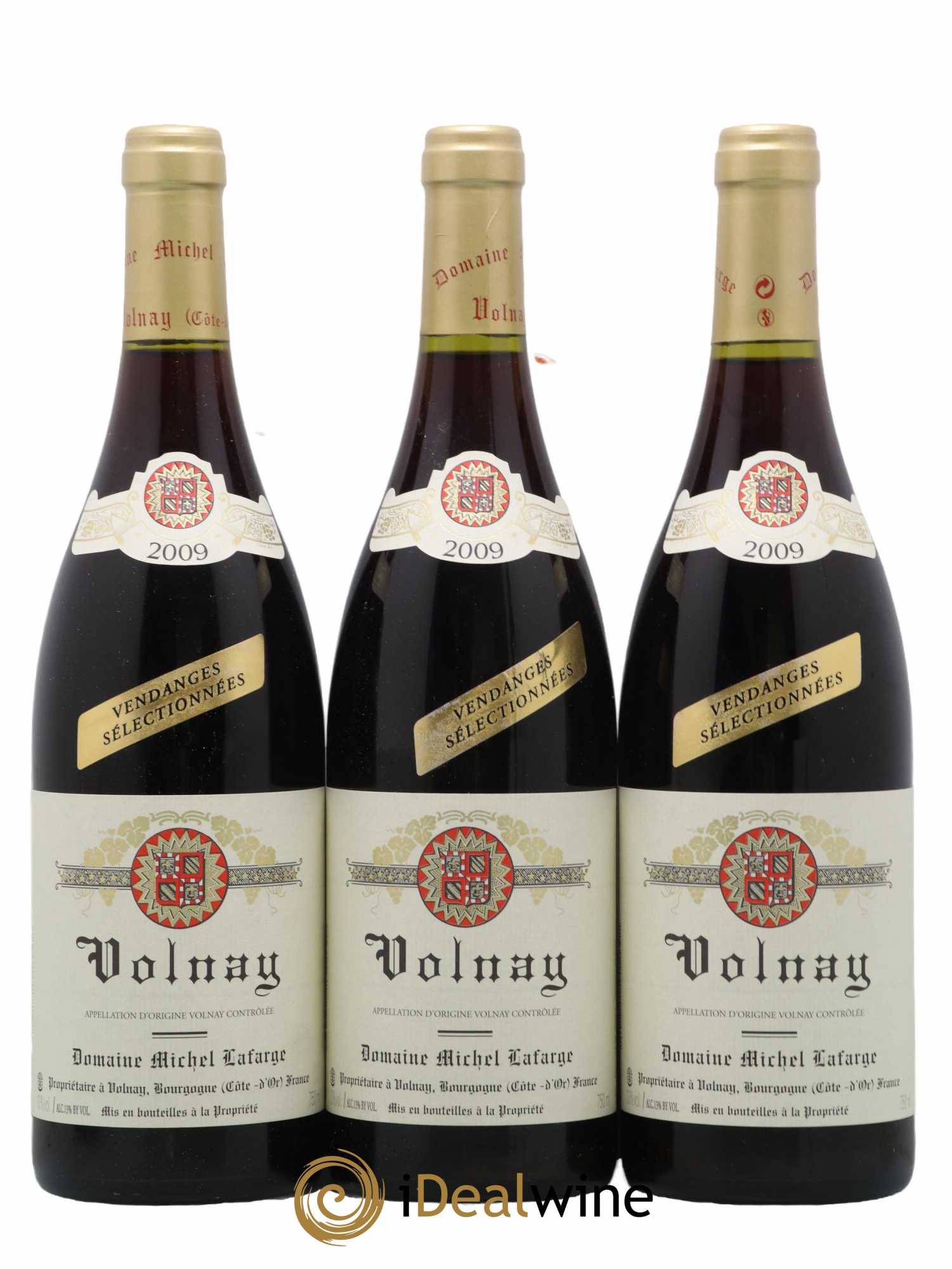 Volnay Vendanges sélectionnées Lafarge (Domaine) 2009 - Lot de 3 bouteilles - 0