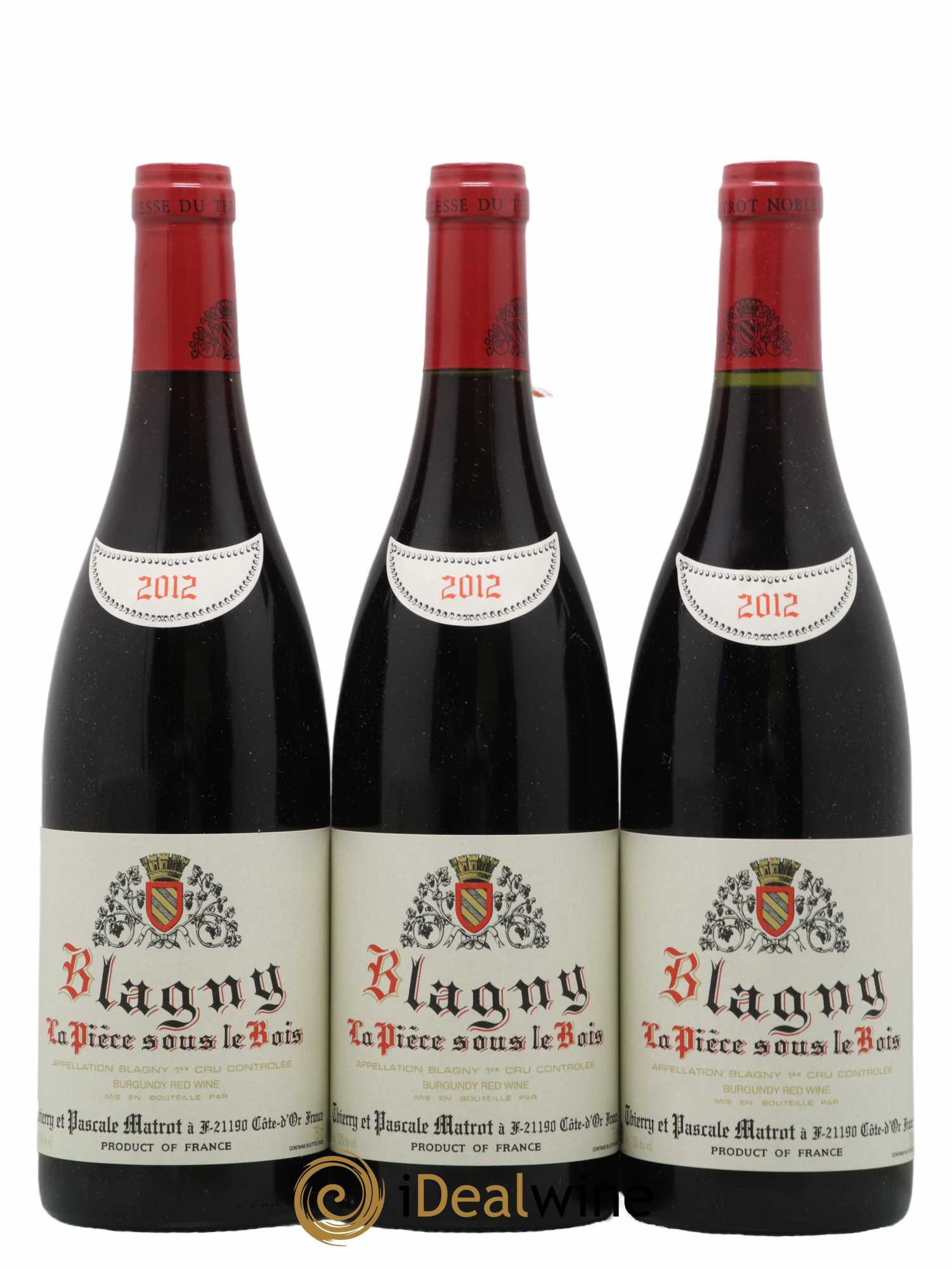 Blagny 1er Cru La Pièce sous le Bois Matrot (Domaine) 2012 - Lot de 3 bouteilles - 0