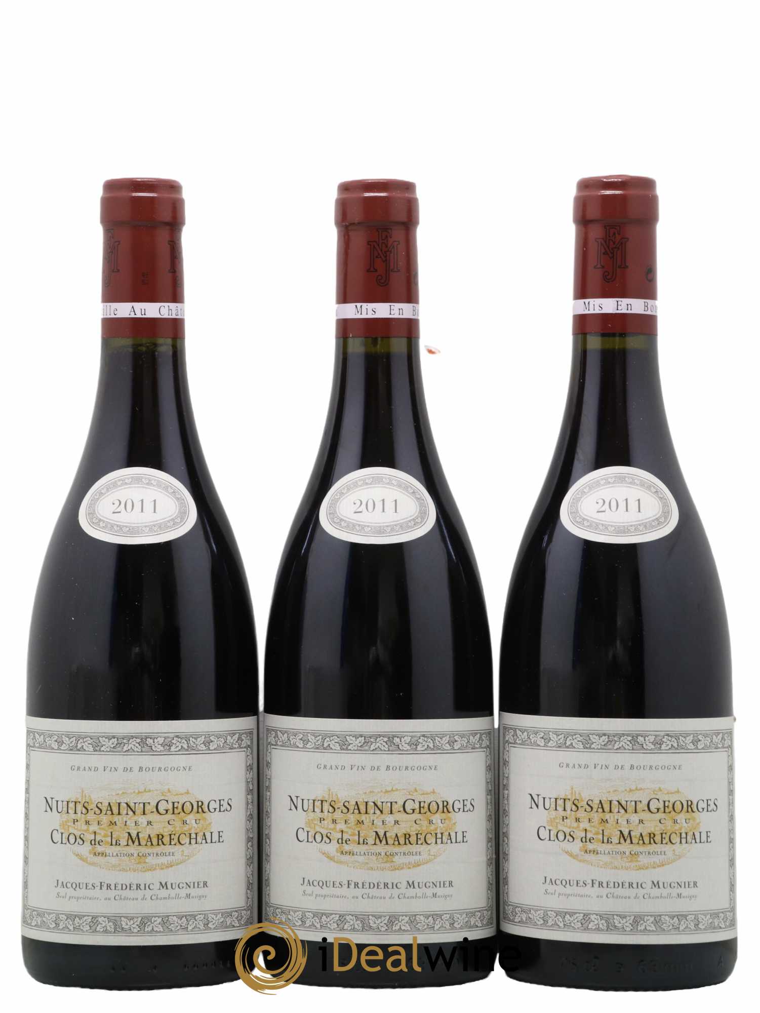 Nuits-Saint-Georges 1er Cru Clos de La Maréchale Jacques-Frédéric Mugnier 2011 - Lot de 3 bouteilles - 0