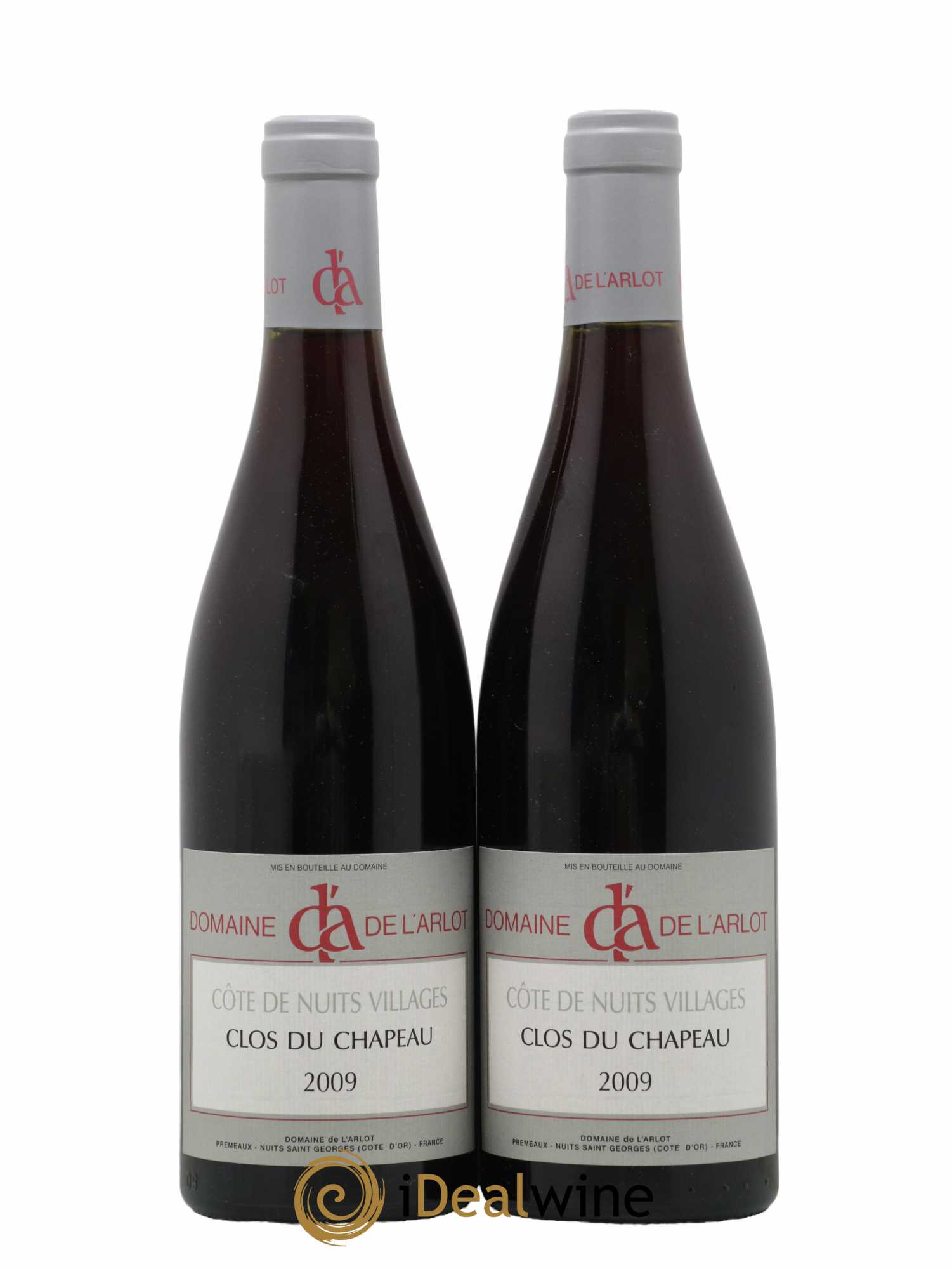 Côte de Nuits-Villages Clos du Chapeau Domaine de l'Arlot 2009 - Lot de 2 bouteilles - 0