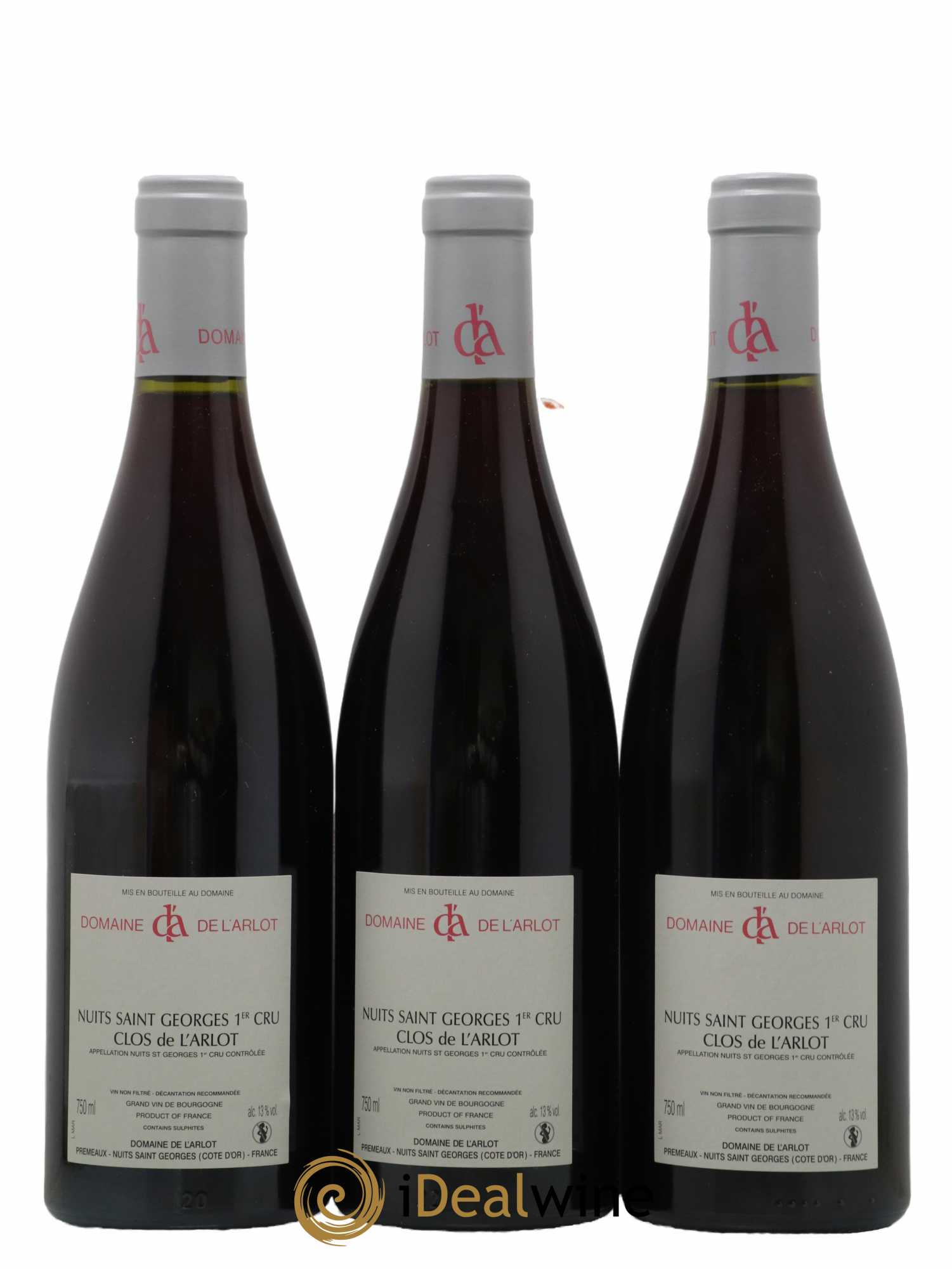 Nuits-Saint-Georges 1er Cru Clos de l'Arlot Domaine de l'Arlot 2009 - Lot de 3 bouteilles - 1
