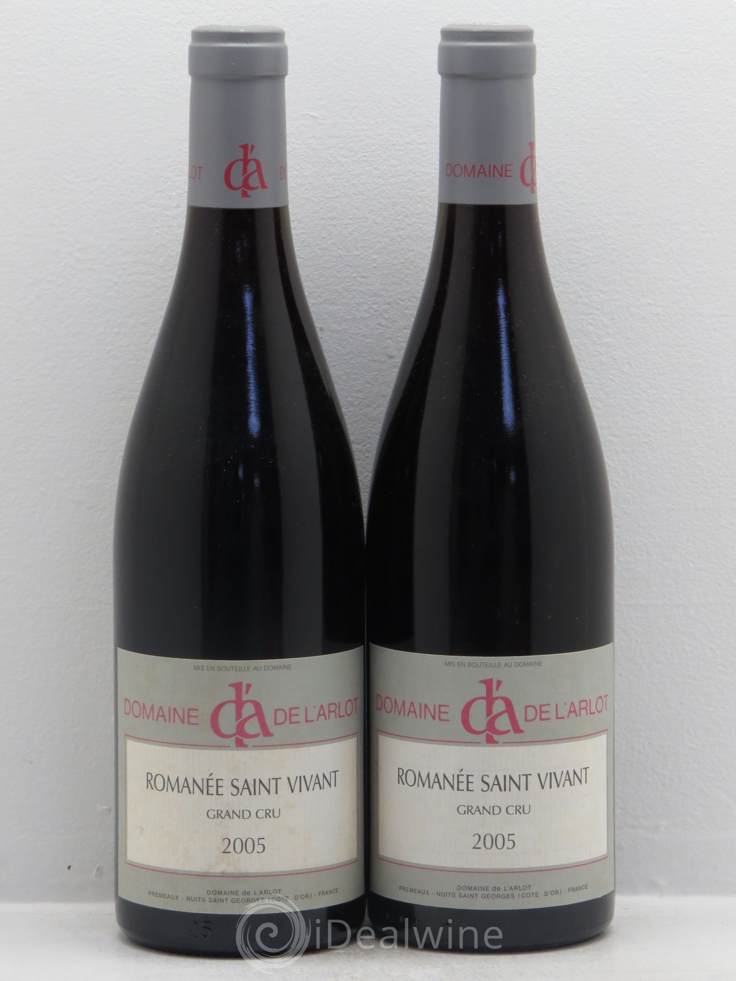 Romanée-Saint-Vivant Grand Cru Domaine de l'Arlot 2005 - Lot de 2 bouteilles - 0